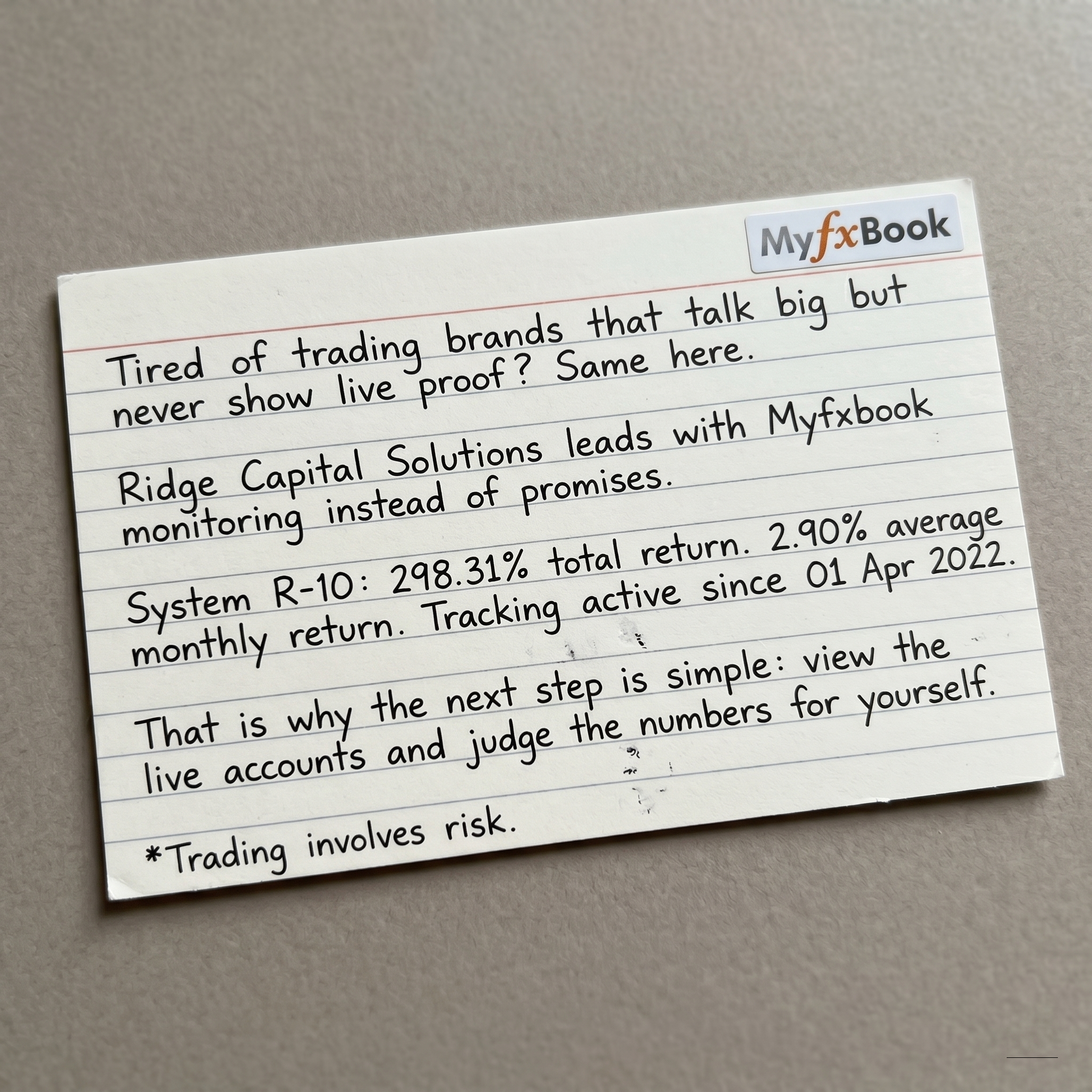 Ridge Capital Solutions Facebook ad