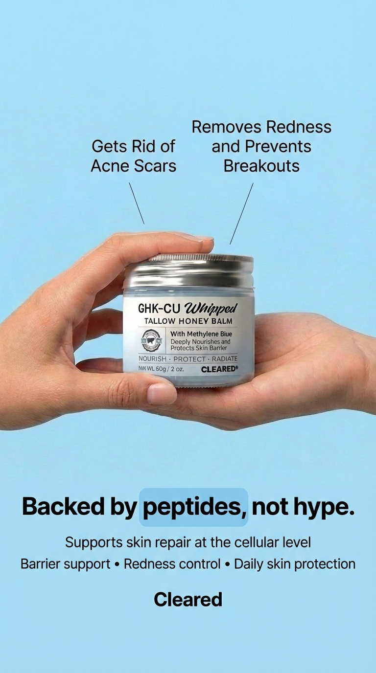 TryCleared Facebook ad: Upgrade Your Skin, 53% Off