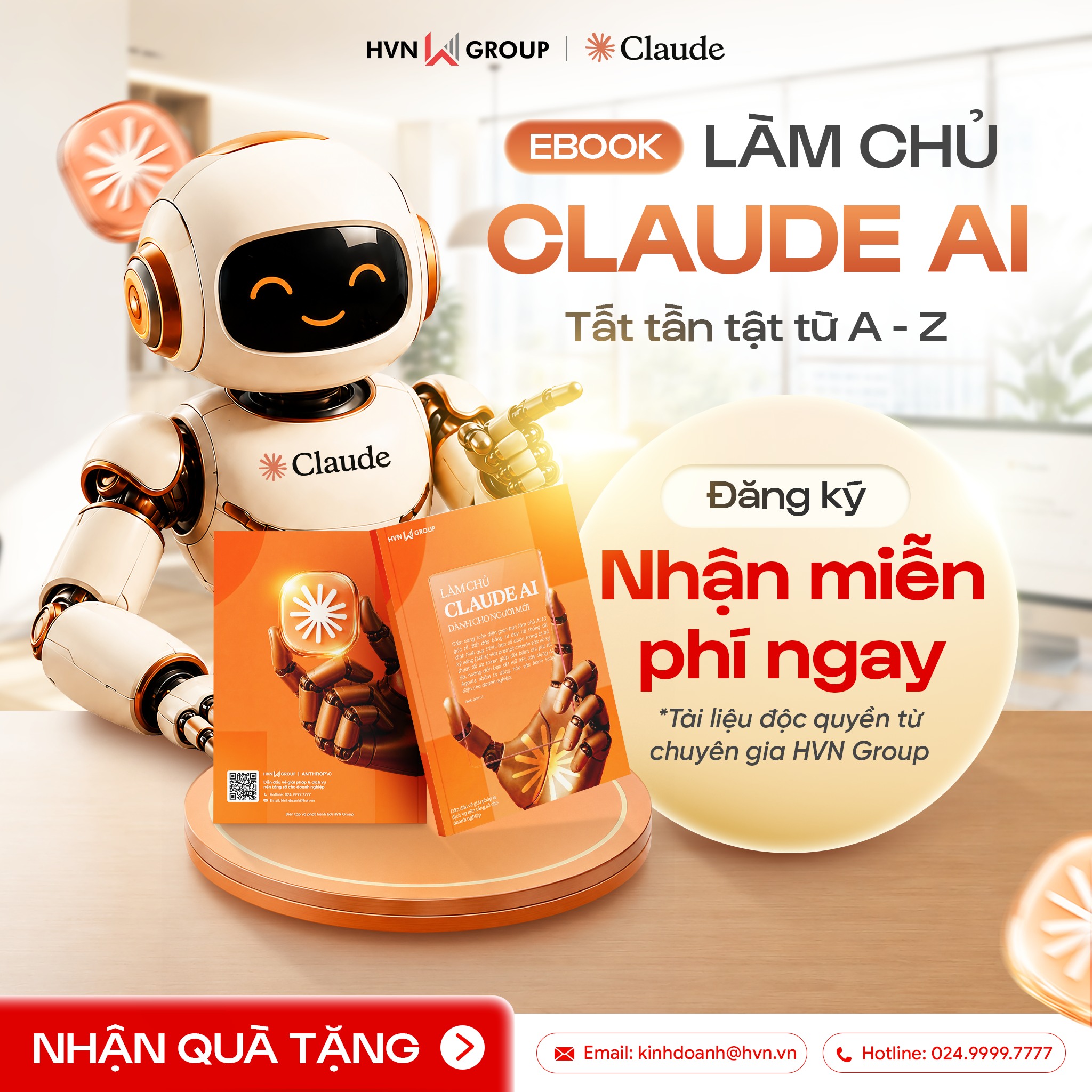HVN GROUP Facebook ad: [FREE EBOOK] LÀM CHỦ CLAUDE AI: TẤT TẦN…
