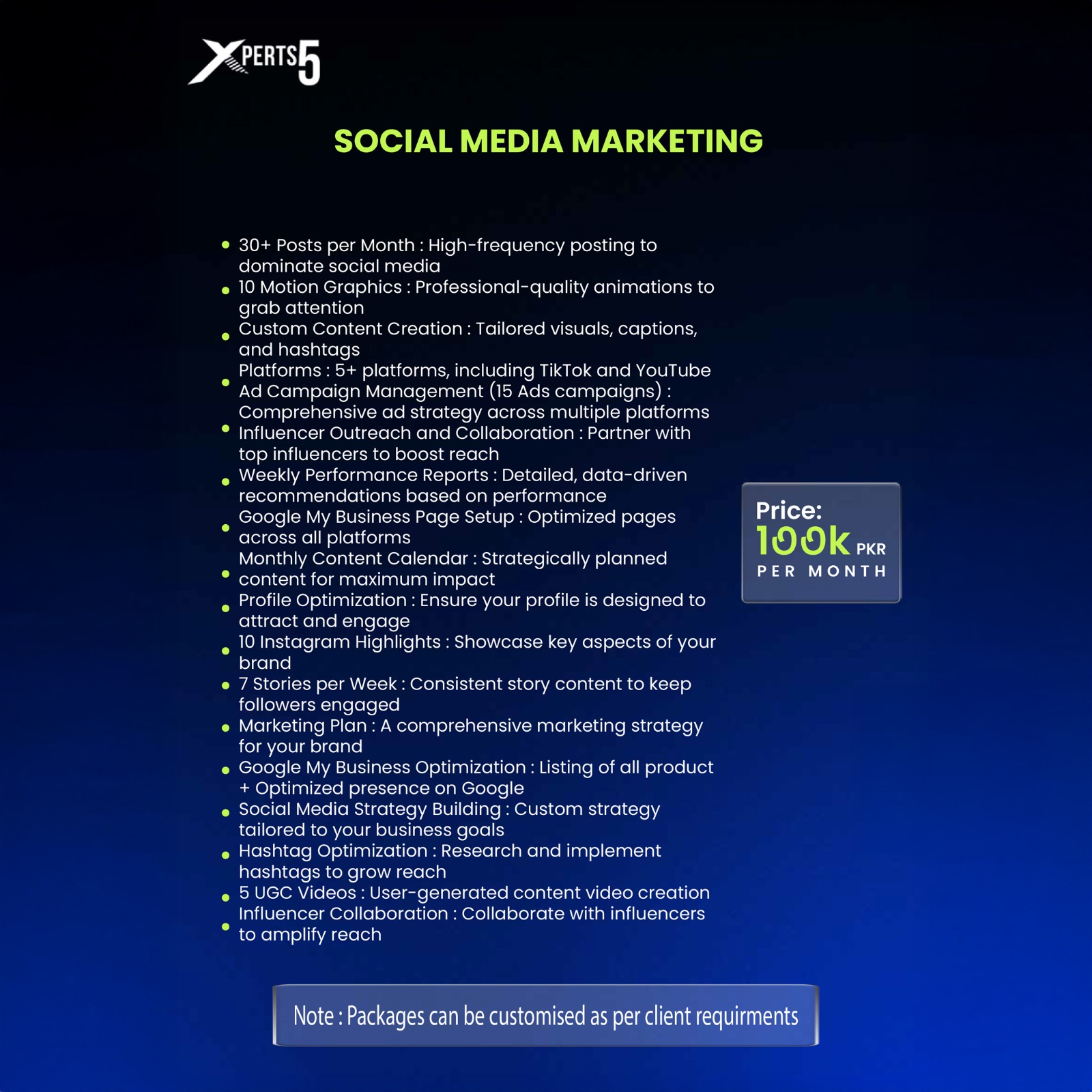 Xperts5 Facebook ad: Marketing Strategy that Scales