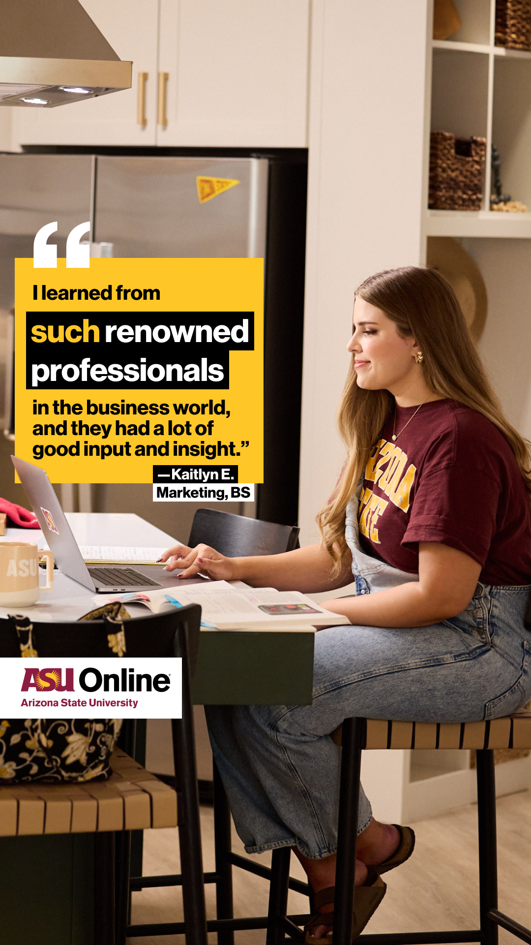 ASU Online Facebook ad