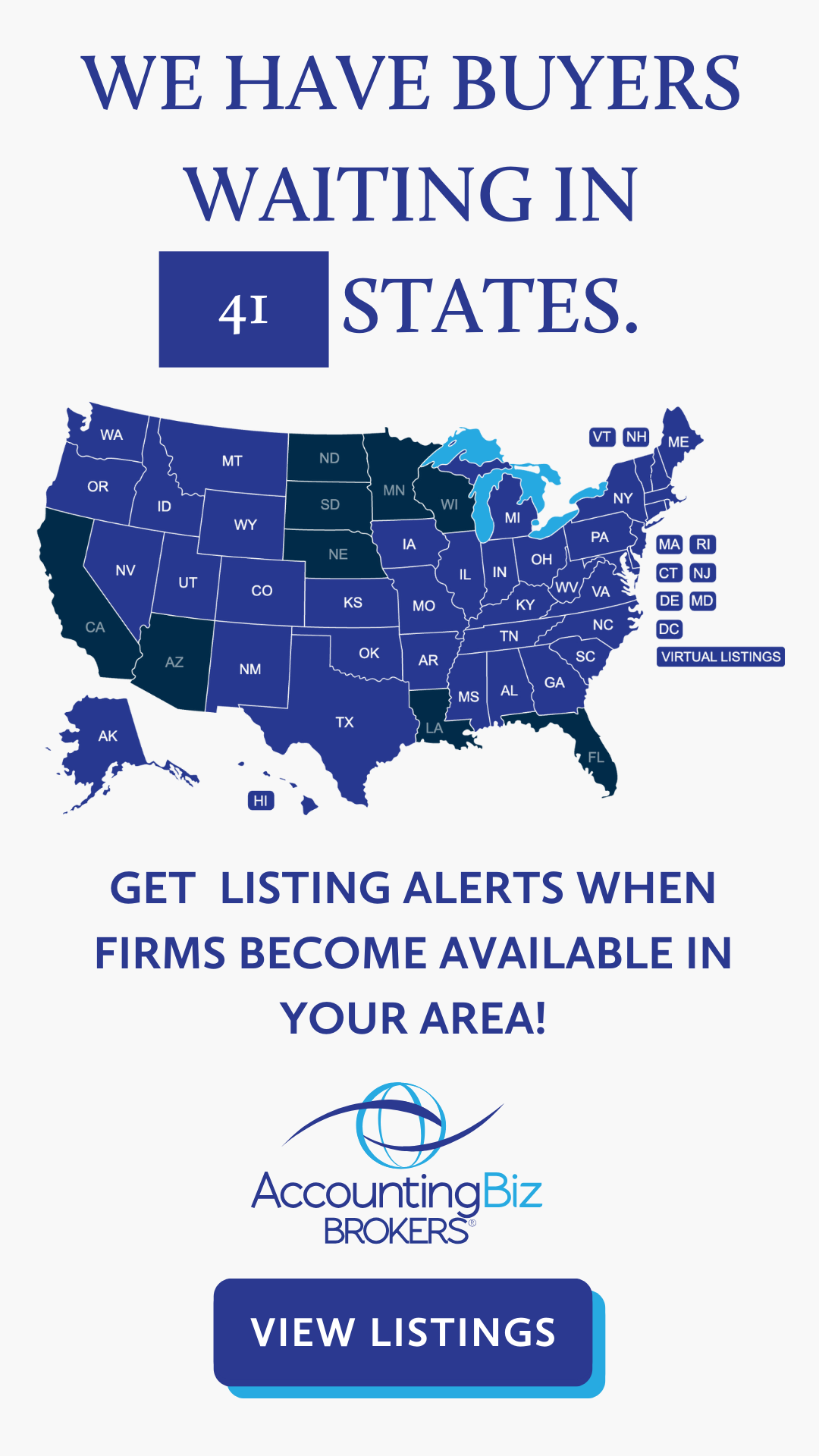 Accounting Biz Brokers, LLC Facebook ad from Nov 25, 2025