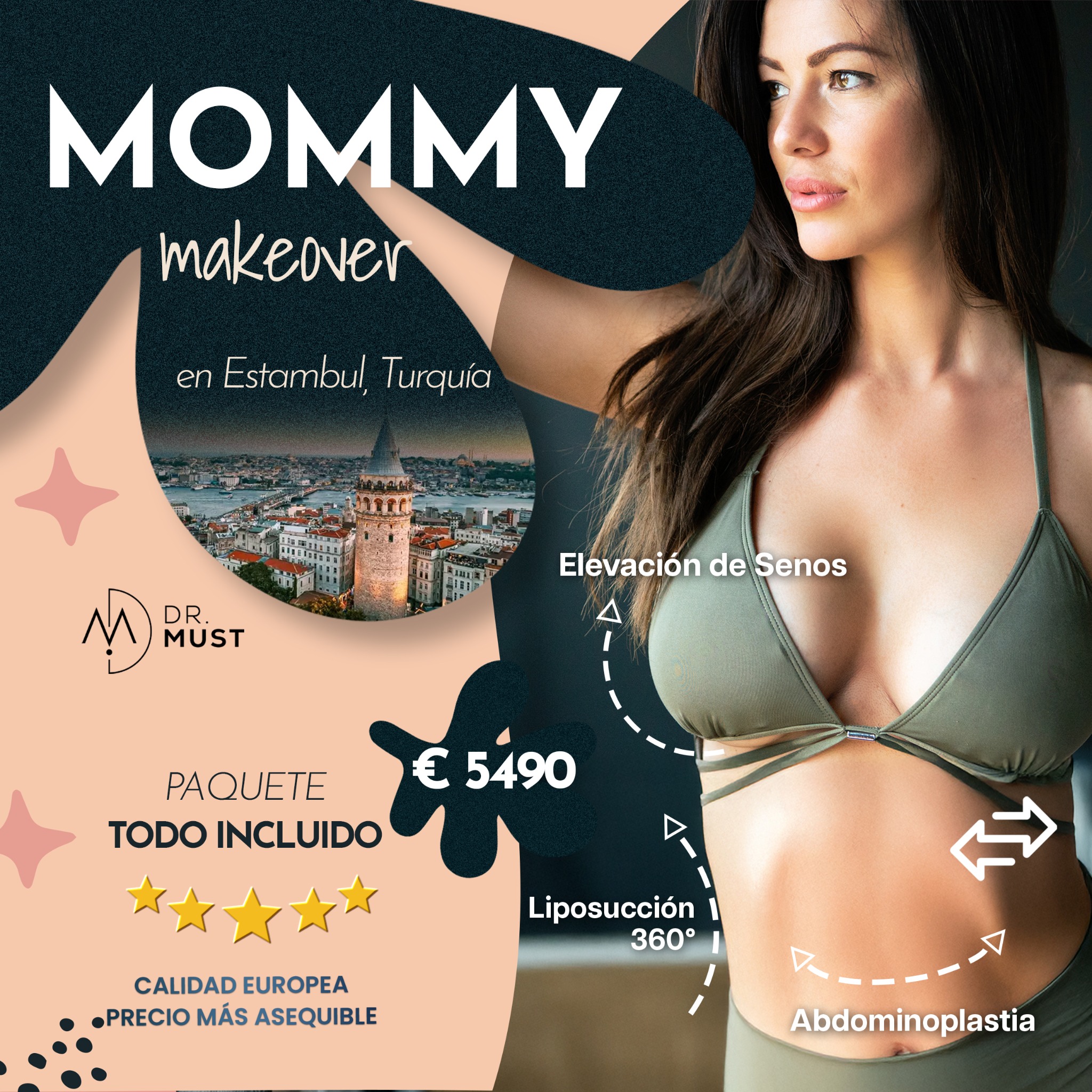 Dr. Mustafa Önal Facebook ad: Mommy Makeover en Estambul, Turquía TODO INCLUIDO €5490