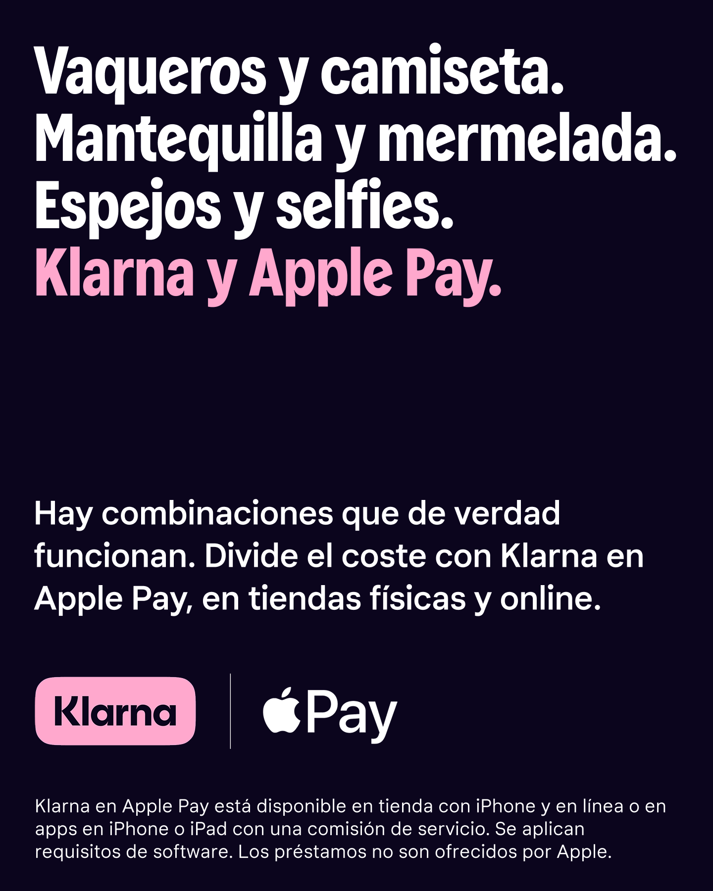 Klarna Facebook ad