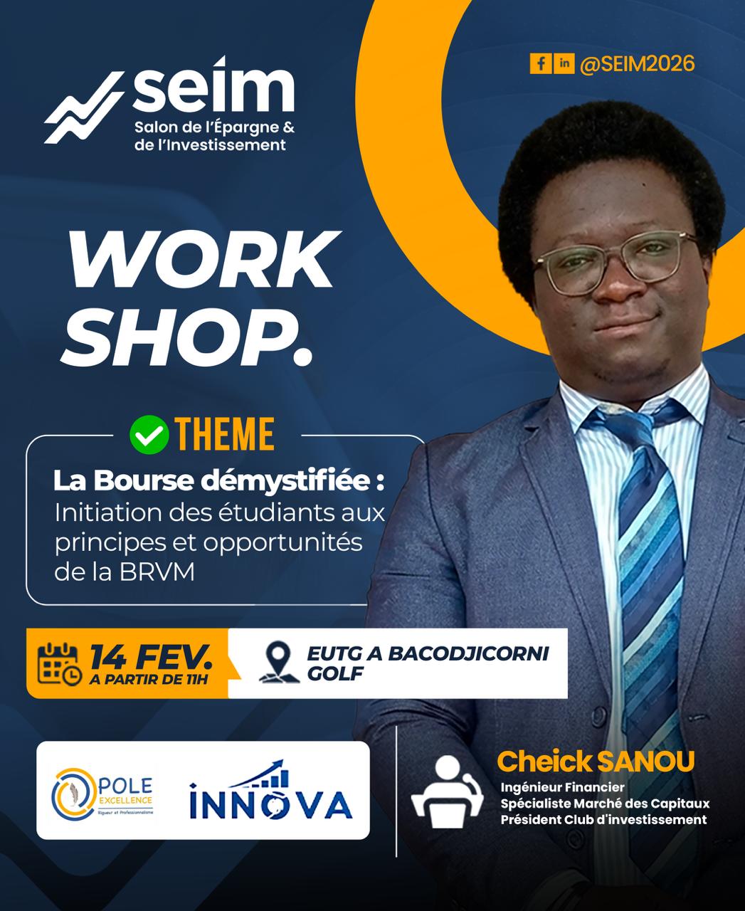 Salon de l'Epargne et de l'Investissement du Mali Facebook ad: 𝐄́𝐭𝐮𝐝𝐢𝐚𝐧𝐭𝐬, 𝐥𝐚 𝐛𝐨𝐮𝐫𝐬𝐞 𝐧’𝐞𝐬𝐭 𝐩𝐥𝐮𝐬…