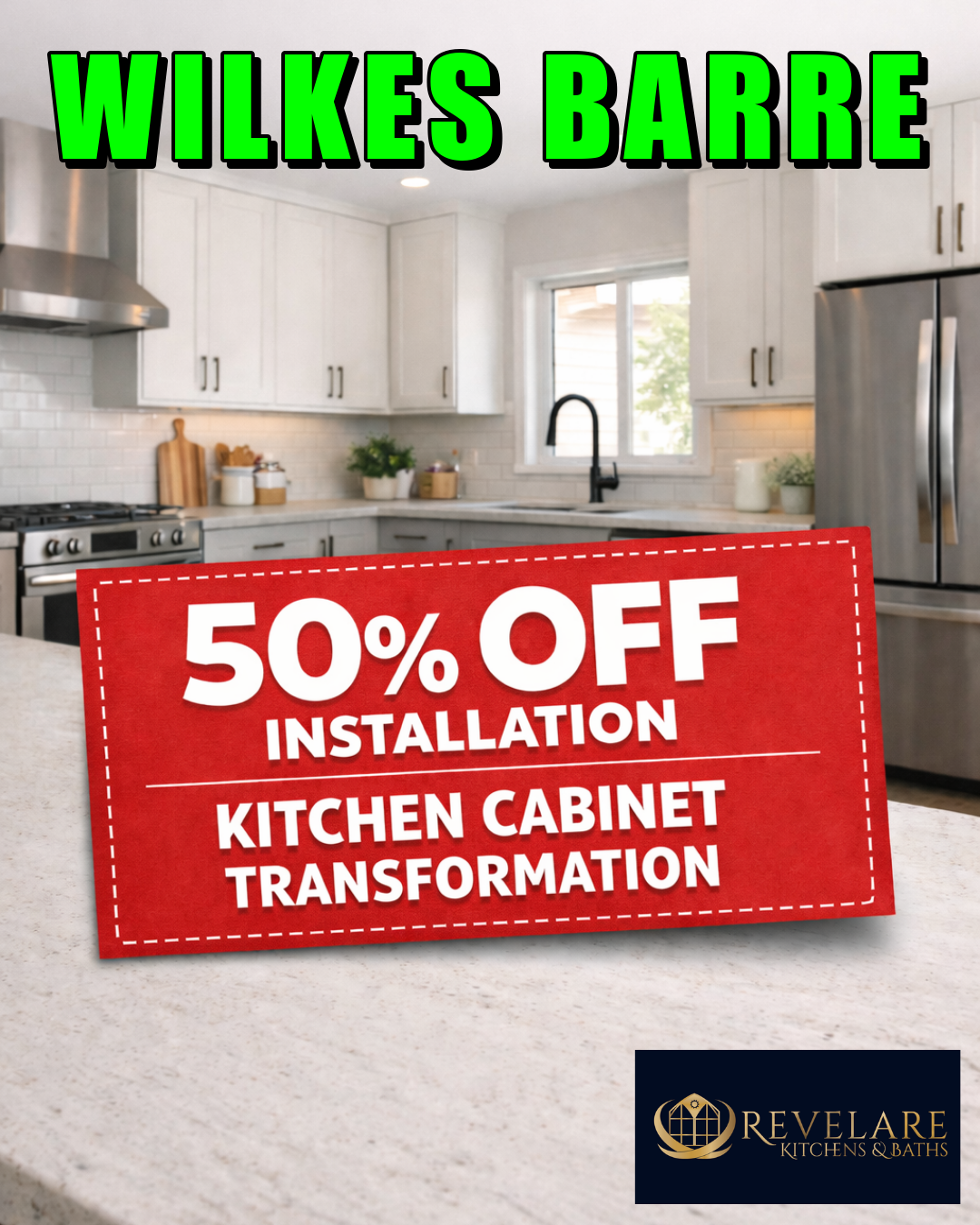 Revelare Kitchens & Bath Facebook ad