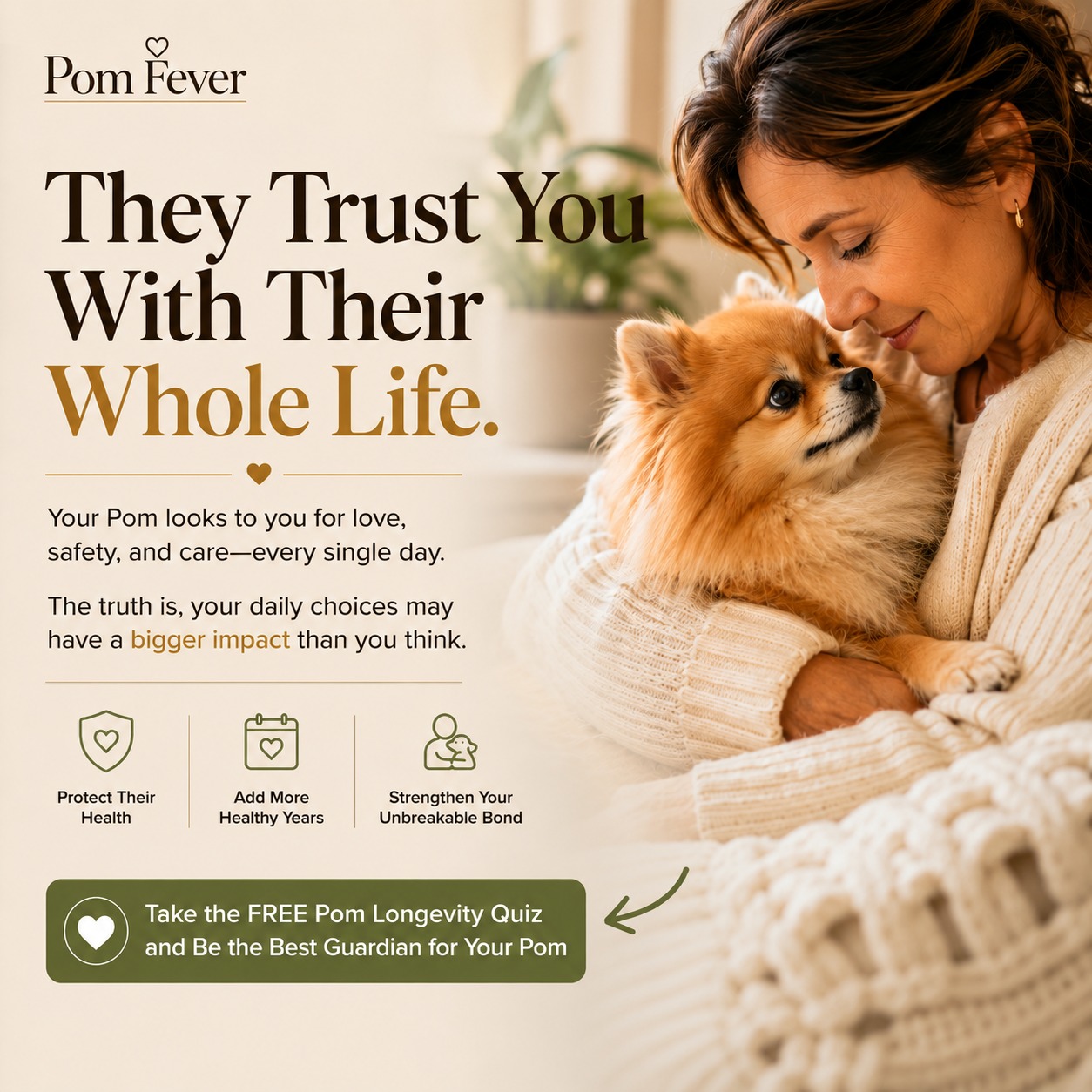 Pom Fever Facebook ad: Discover Where Your Pom May Need More Support