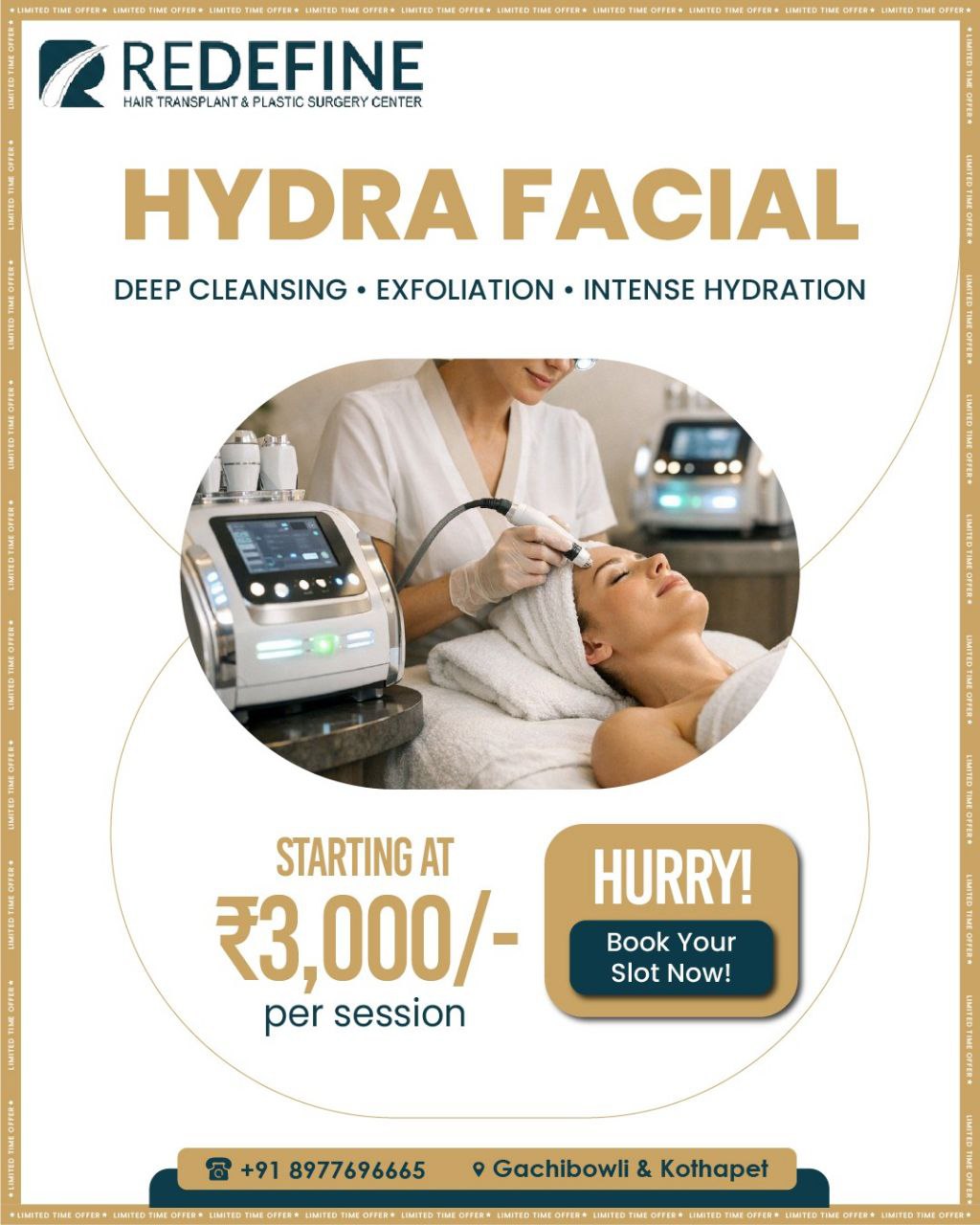 Redefine Skin and Hair Transplant Center Facebook ad