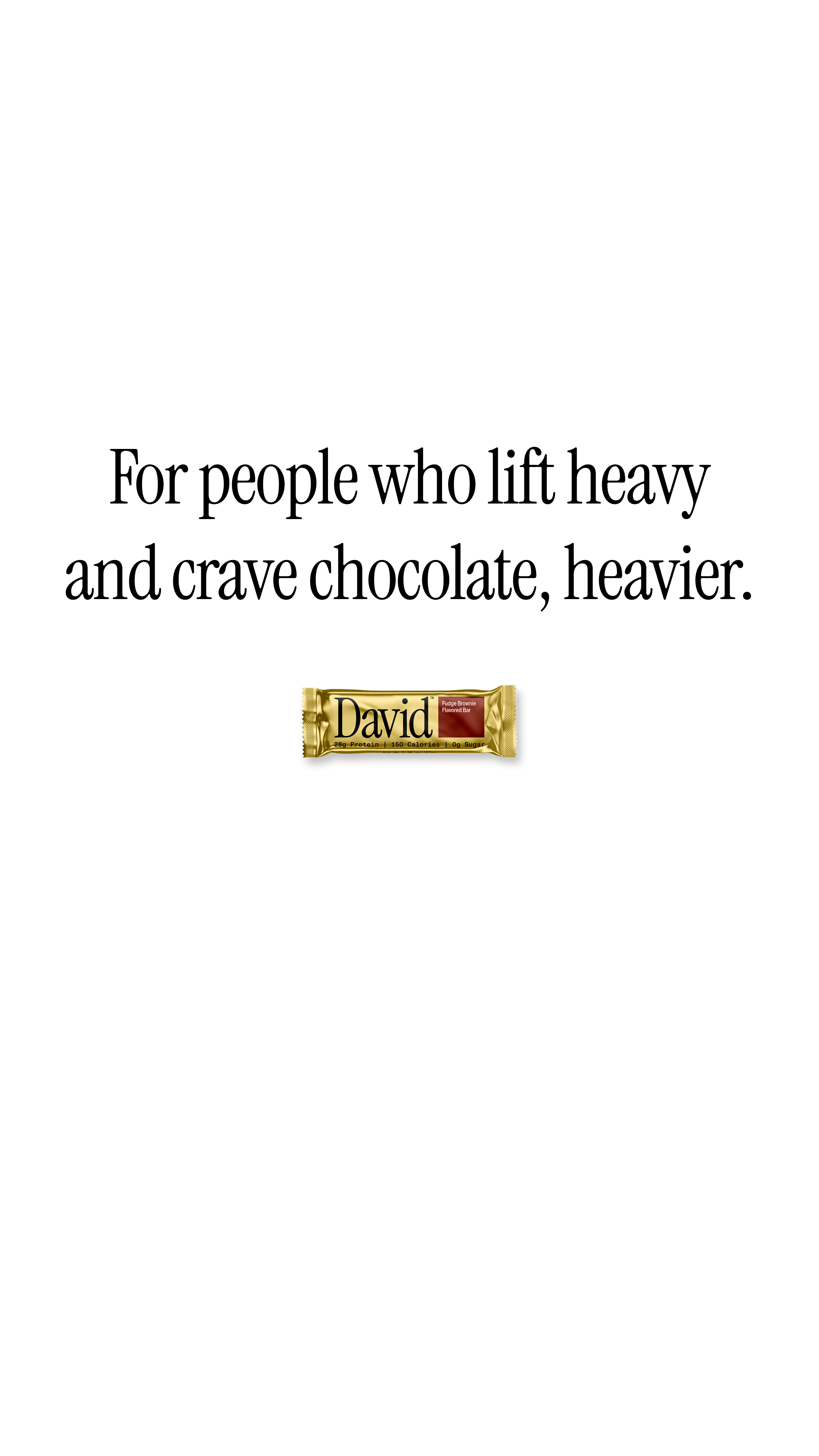 David Protein Facebook ad