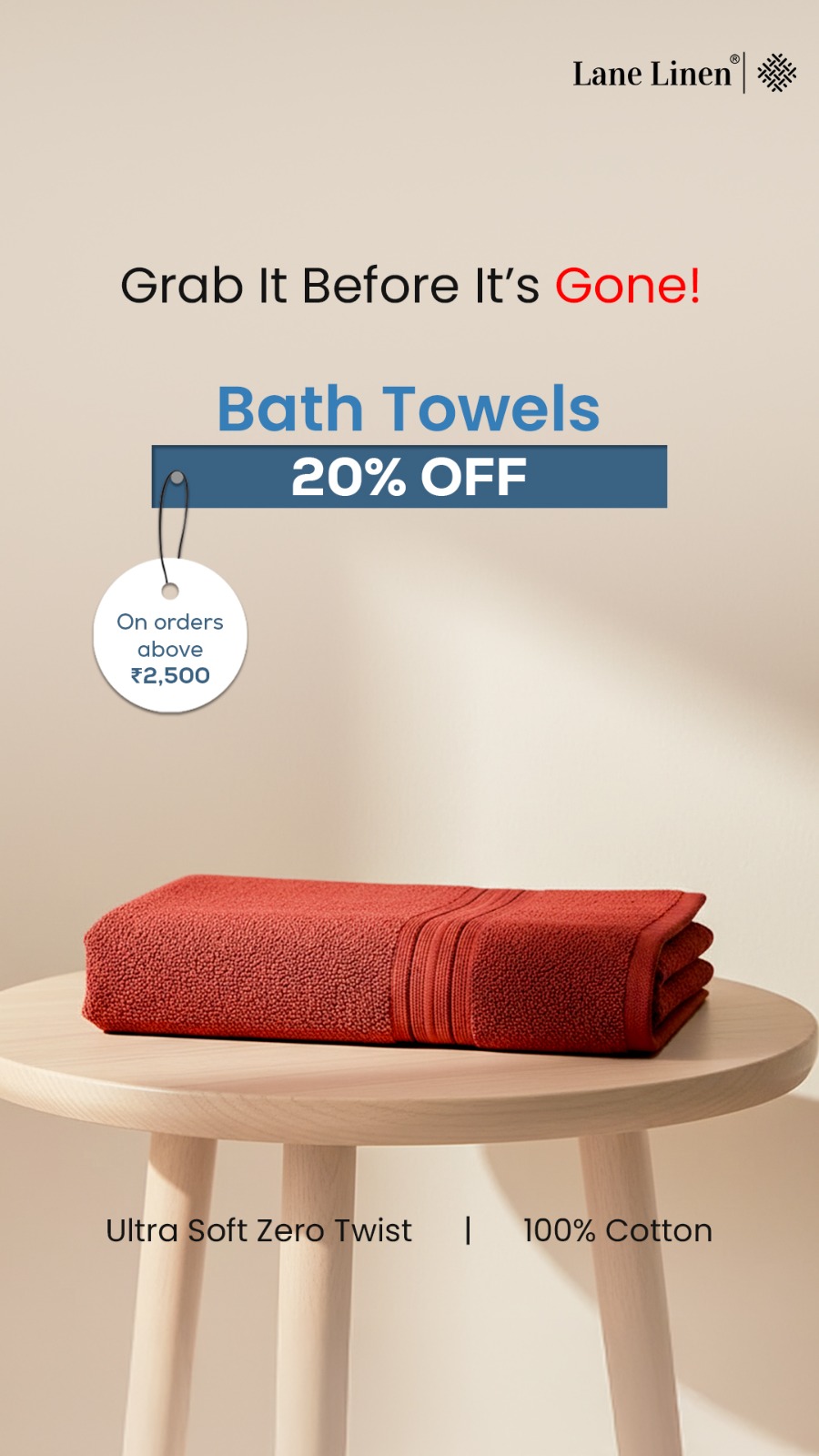 Lane linen India Facebook ad