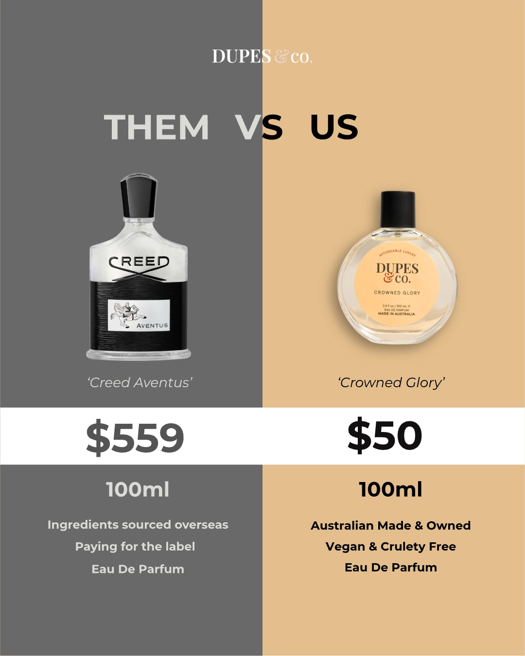 Dupes & Co Facebook ad