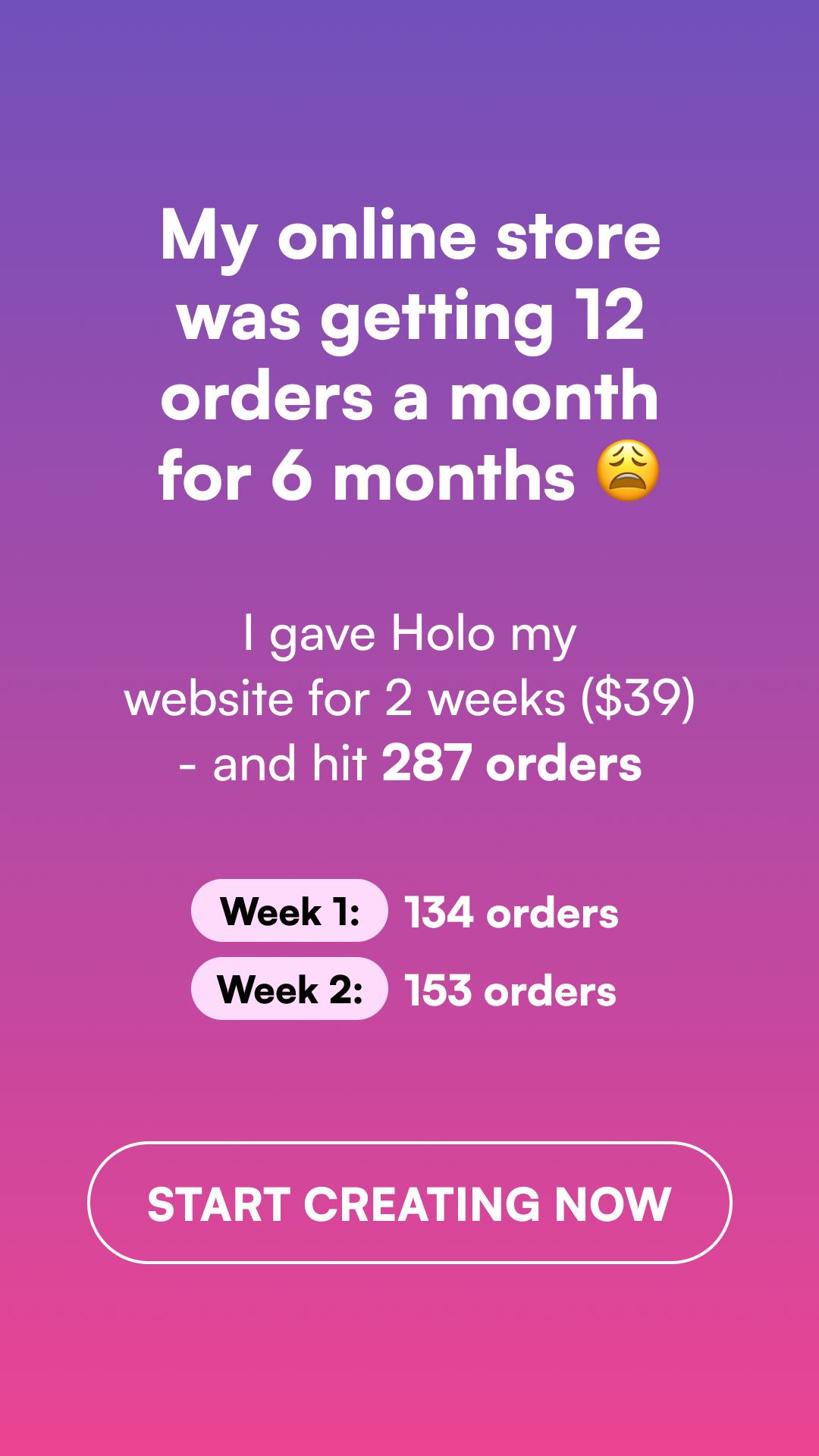 Holo Facebook ad