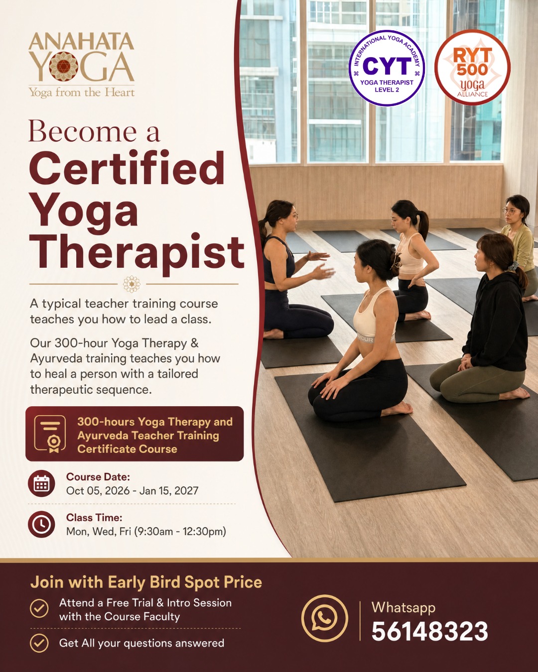 Anahata Yoga - Yoga from the Heart Facebook ad: A trained yoga therapist can look deeper into…