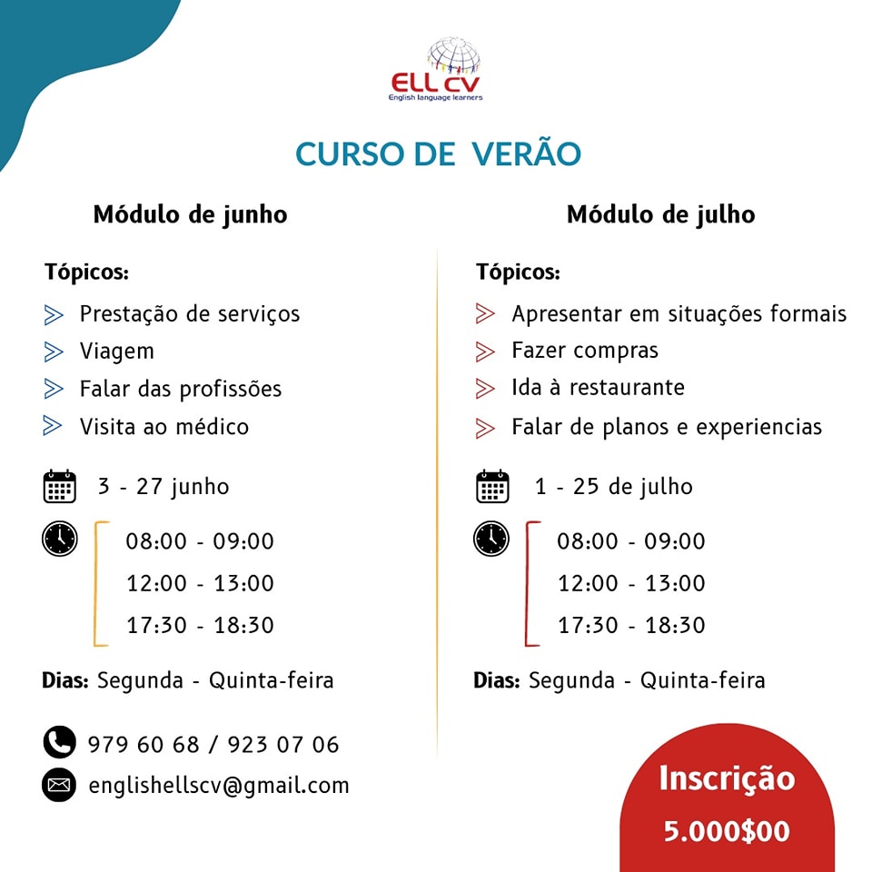 ELL CV- English Language Learners Facebook ad: Para mais infomação por favor contate o número…