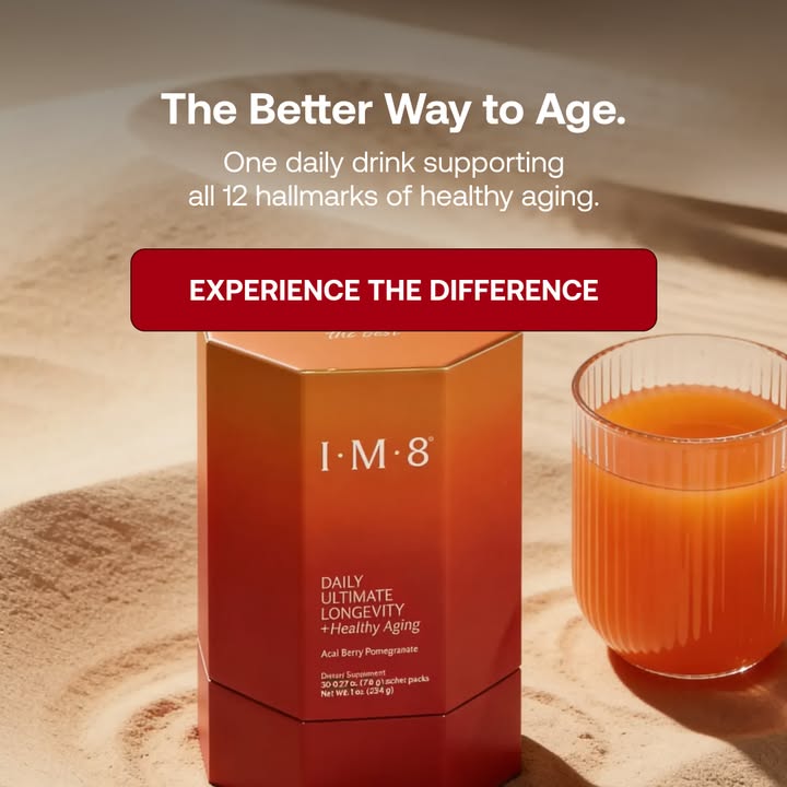 IM8 Global Facebook ad: Longevity Starts at the Cellular Level
