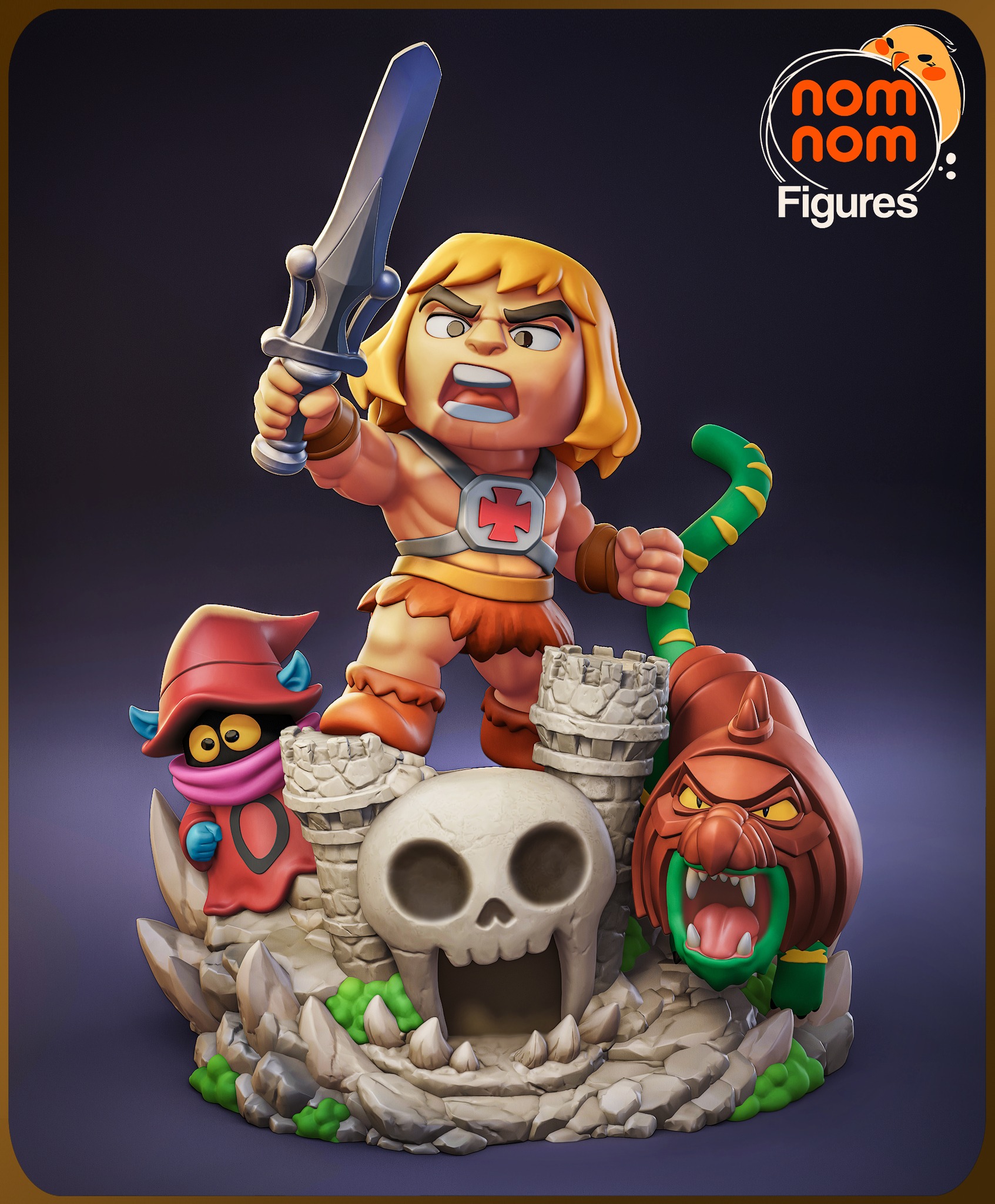 Nomnom Figures 2.0 Facebook ad: Good versus evil, now in chibi form!