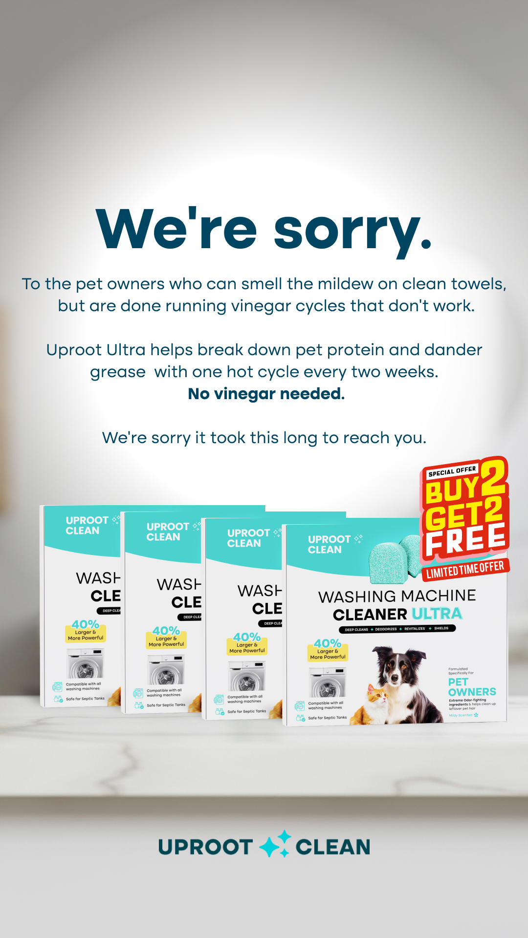 Uproot Clean Facebook ad