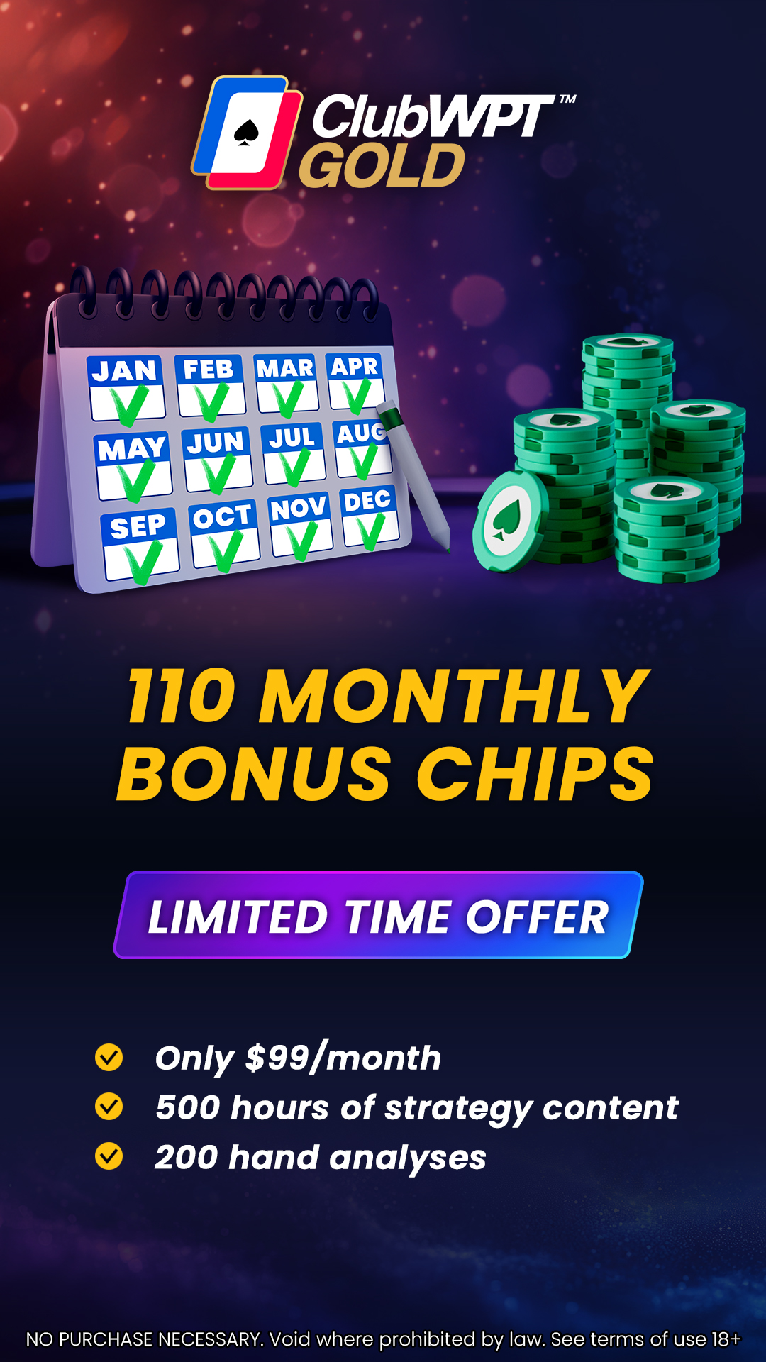 Clubwpt Gold Facebook ad