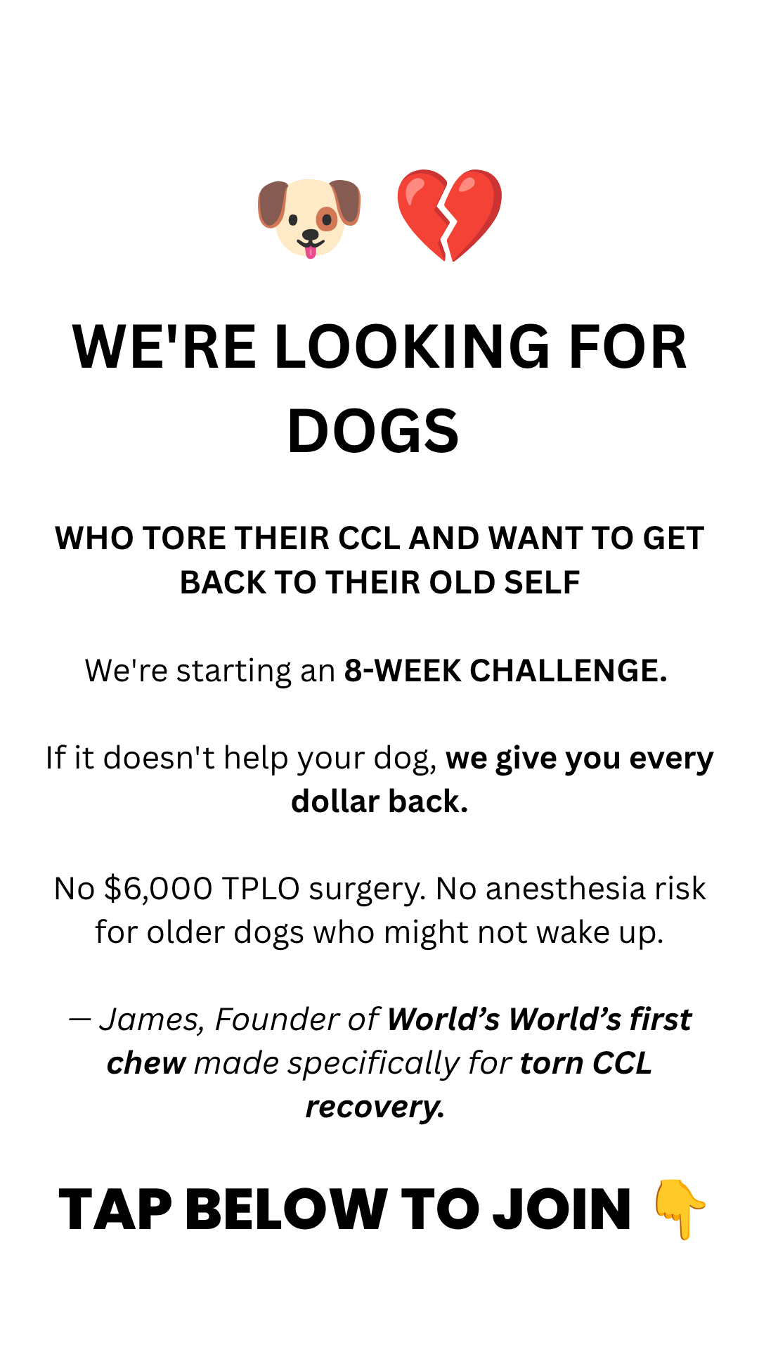 Paw Pro Vet Pets Facebook ad: Give Him 8 Weeks Before You Book Surgery