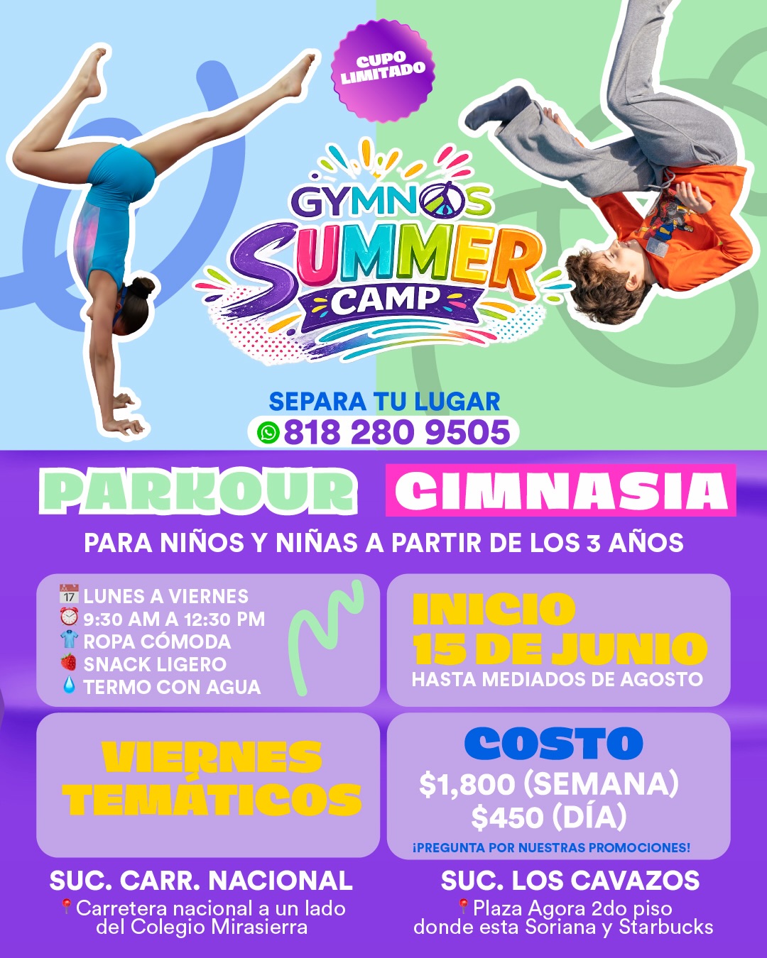 Gymnos Fit & Fun Facebook ad: GYMNOS SUMMER CAMP 2026
