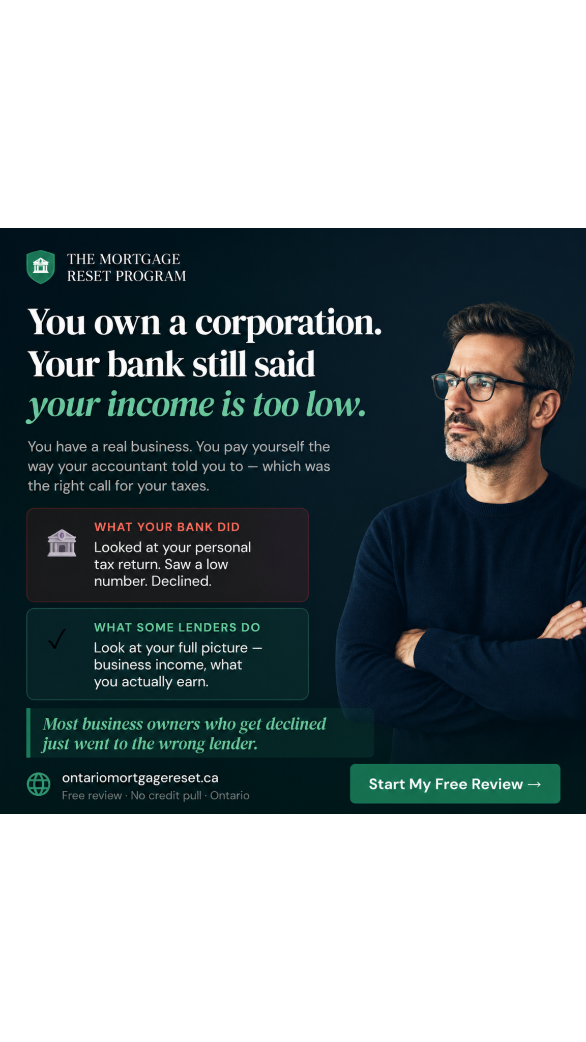 Ontario Mortgage Reset Facebook ad