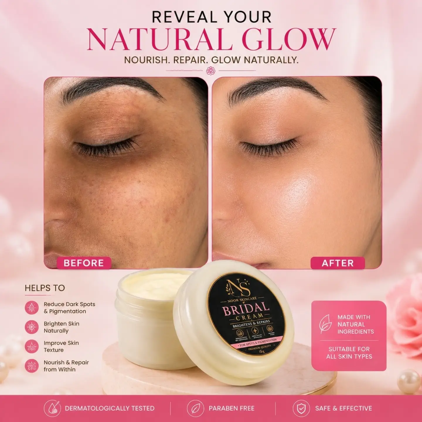 Noor Skin care Facebook ad from Jul 17, 2026