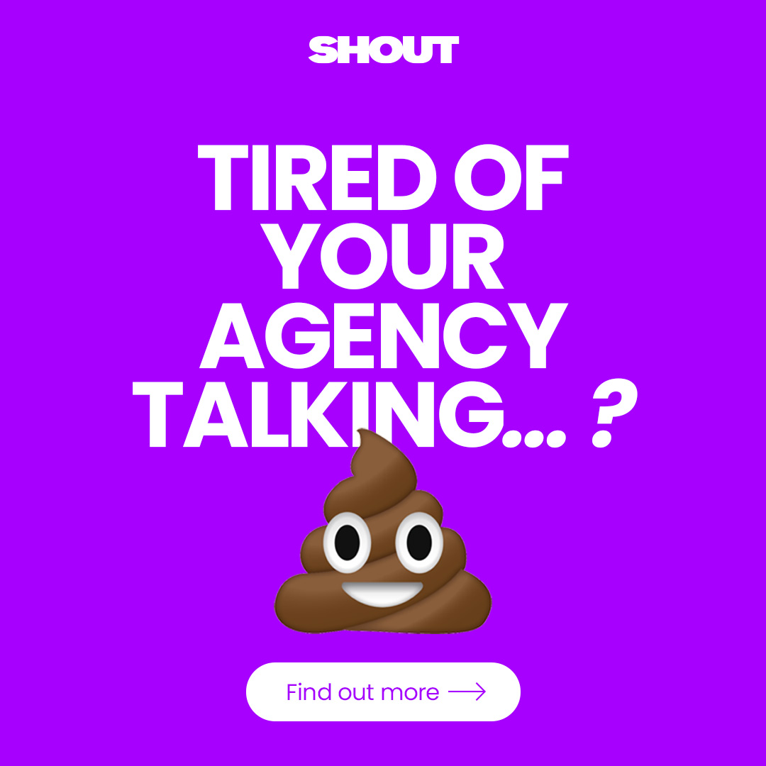 Shout Digital Facebook ad: No Fluff. Just Growth.