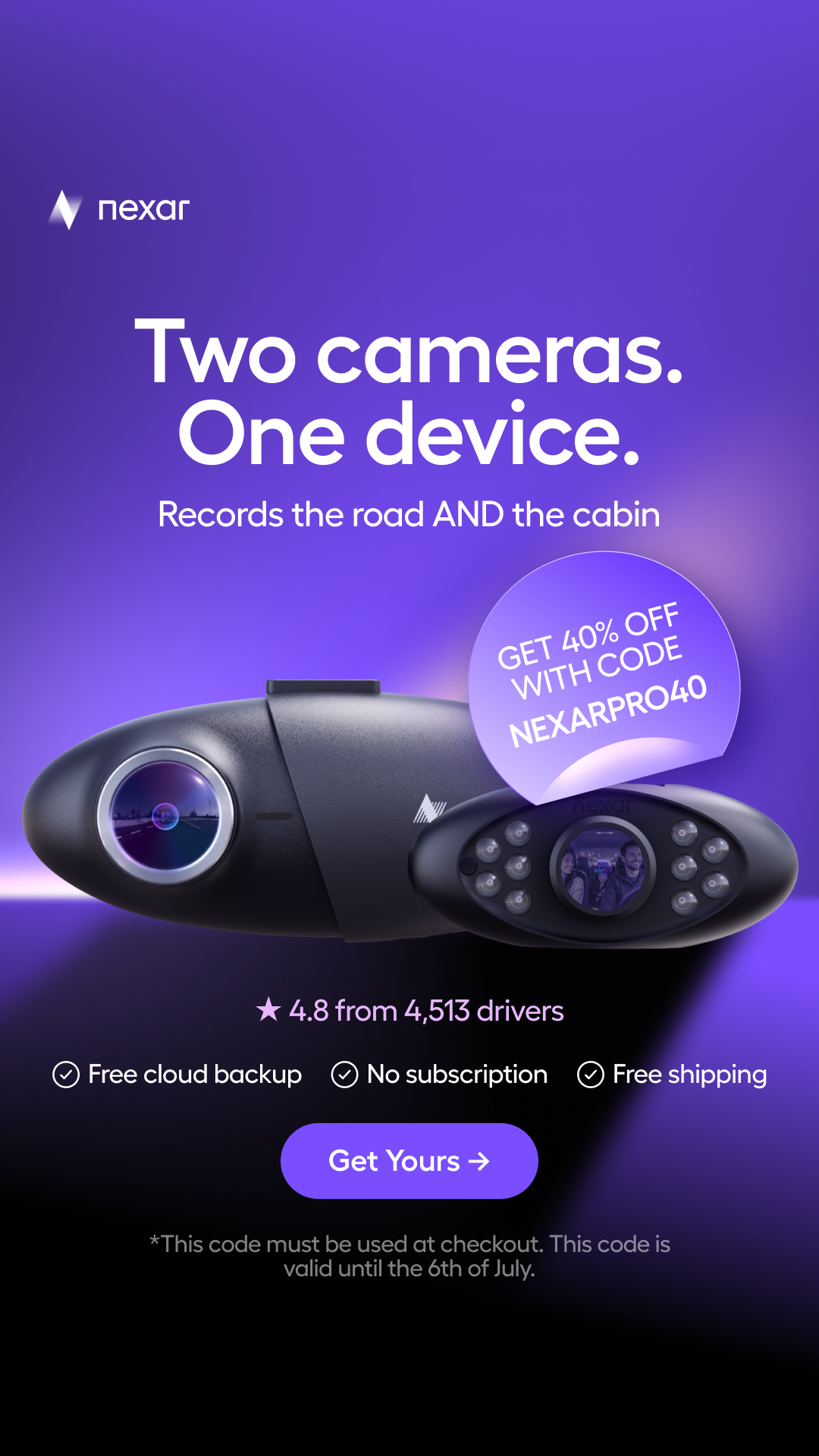 Nexar Facebook ad from Jun 27, 2026