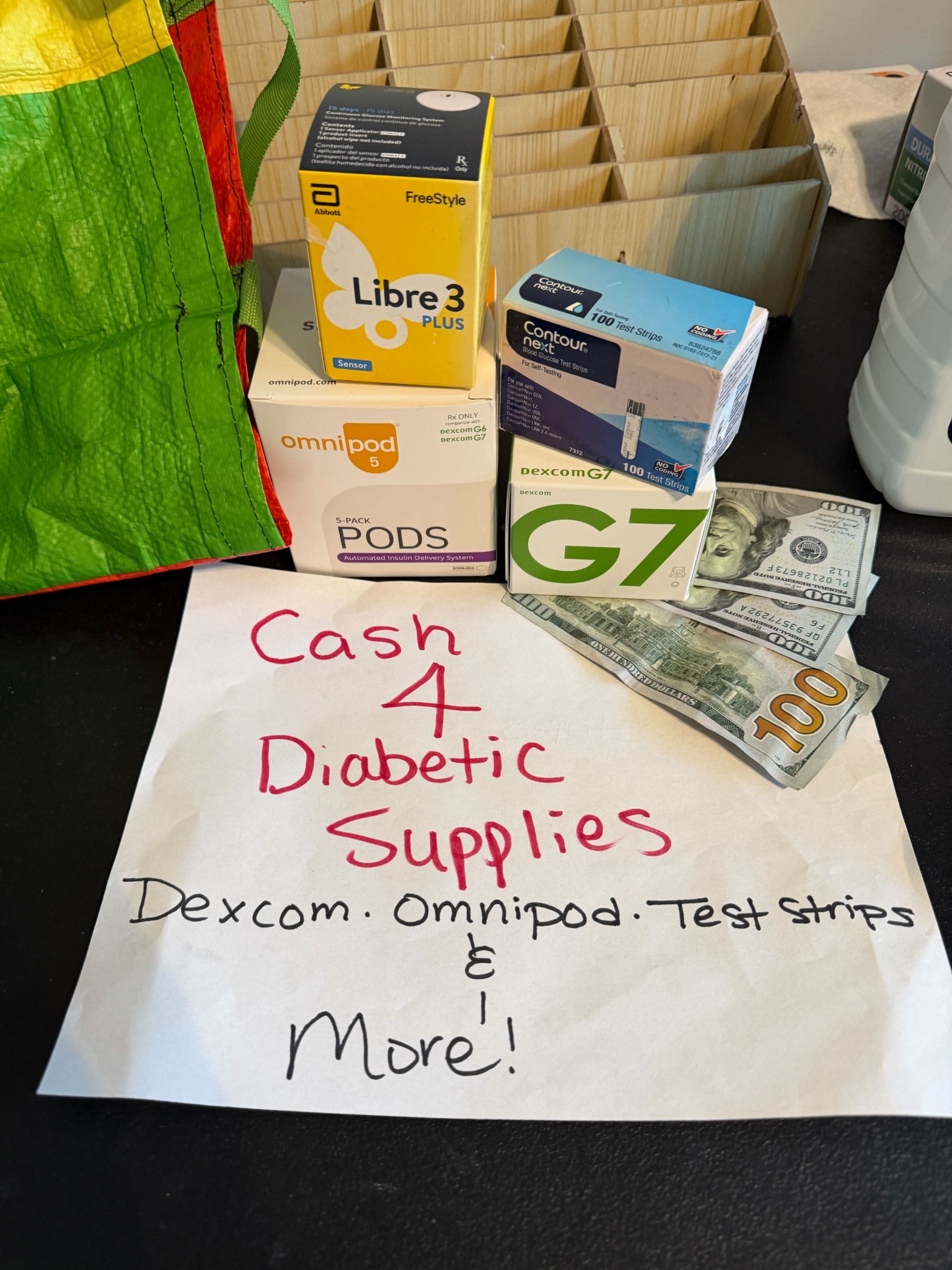 Cash For Diabetic Supplies Dallas Facebook ad