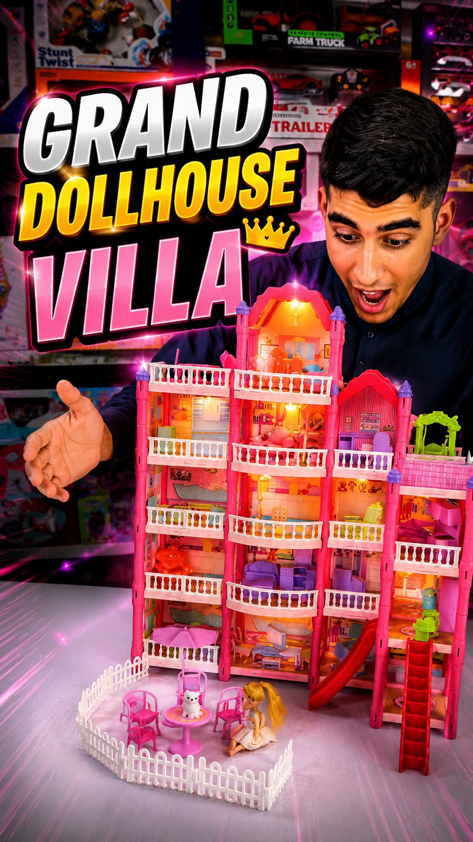 Planet Junior Facebook ad: This Grand Princess Doll House is packed withโฆ