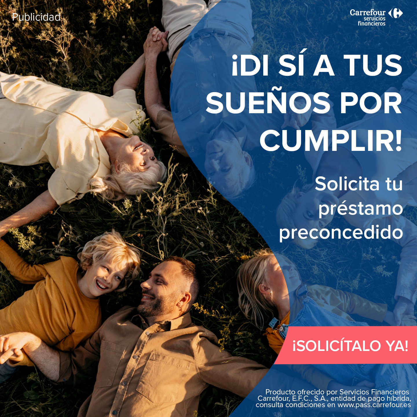 Carrefour Facebook ad: Solicítalo ya aquí