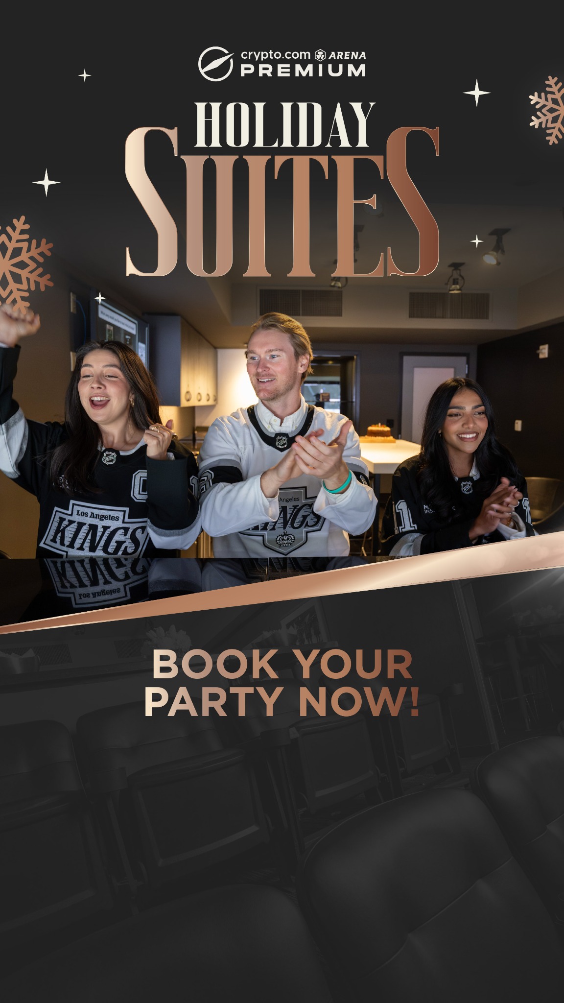 Crypto.com Arena Facebook ad: Holiday Planning Starts Here