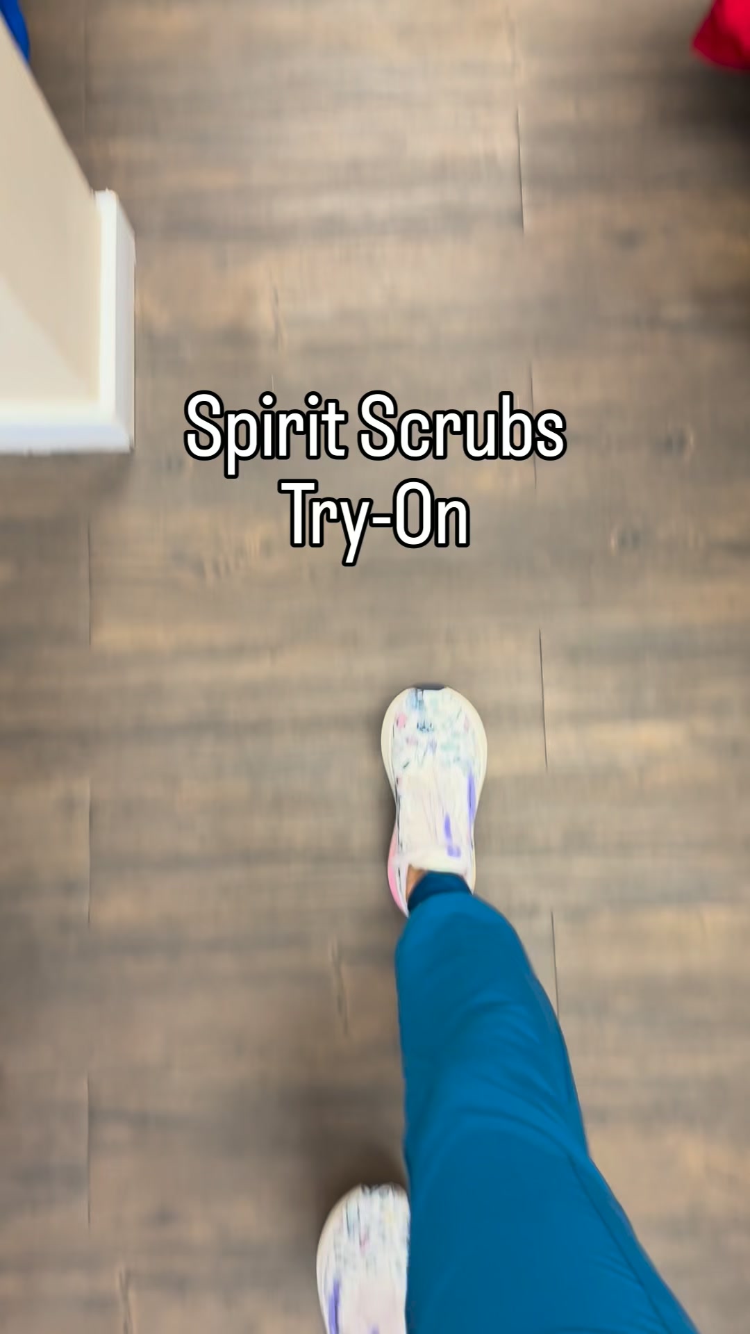 Spirit Scrubs Facebook ad: New layers, just in time.