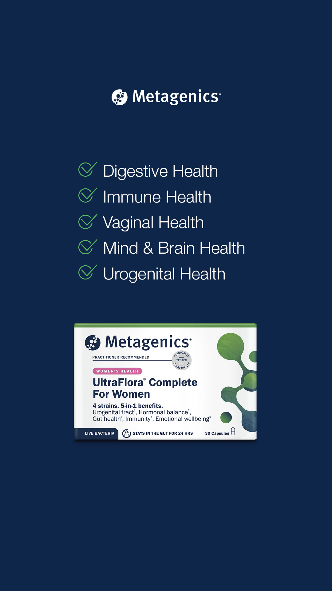 Metagenics UK Facebook ad