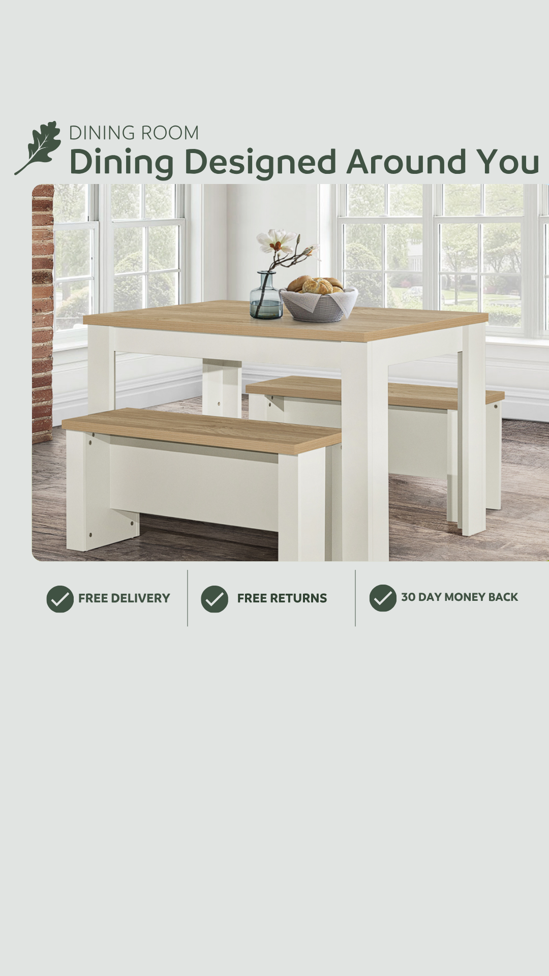 Oak World Facebook ad: Dining Made Beautiful