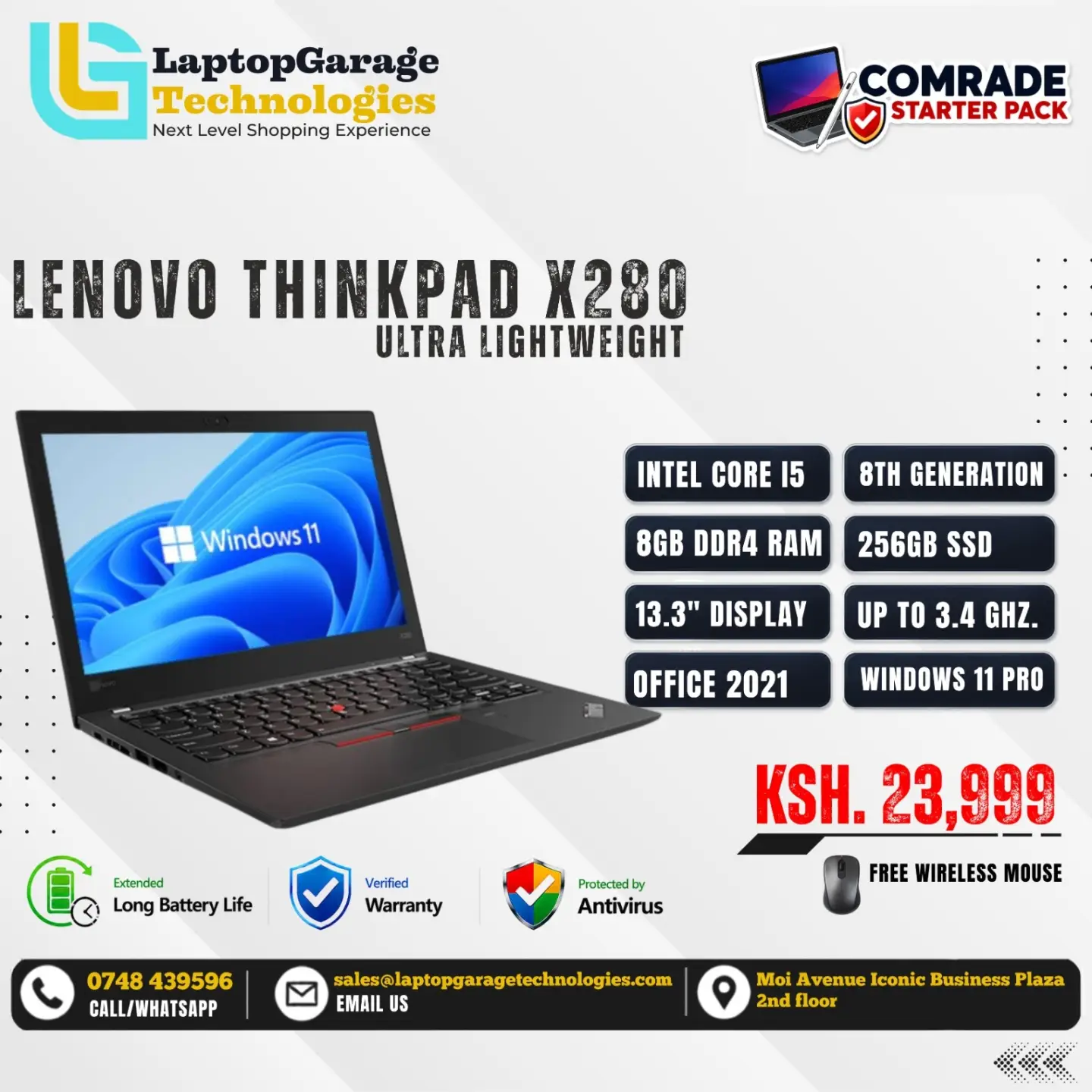 Laptop Garage Technologies Facebook ad: COMRADE STARTER PACK
