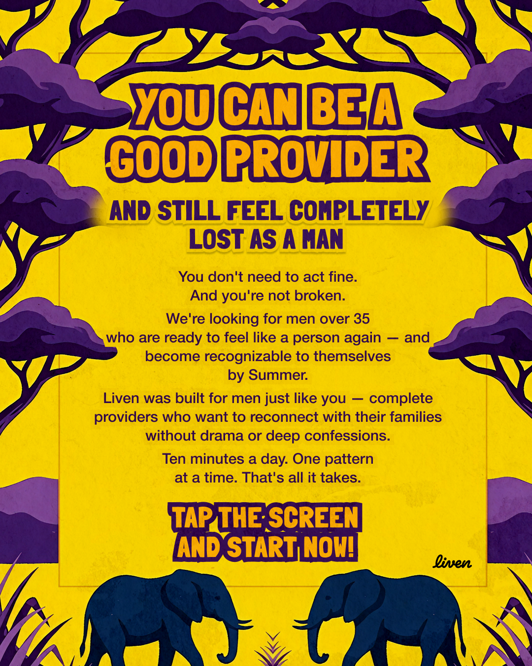 Liven: Self-Discovery Community Facebook ad
