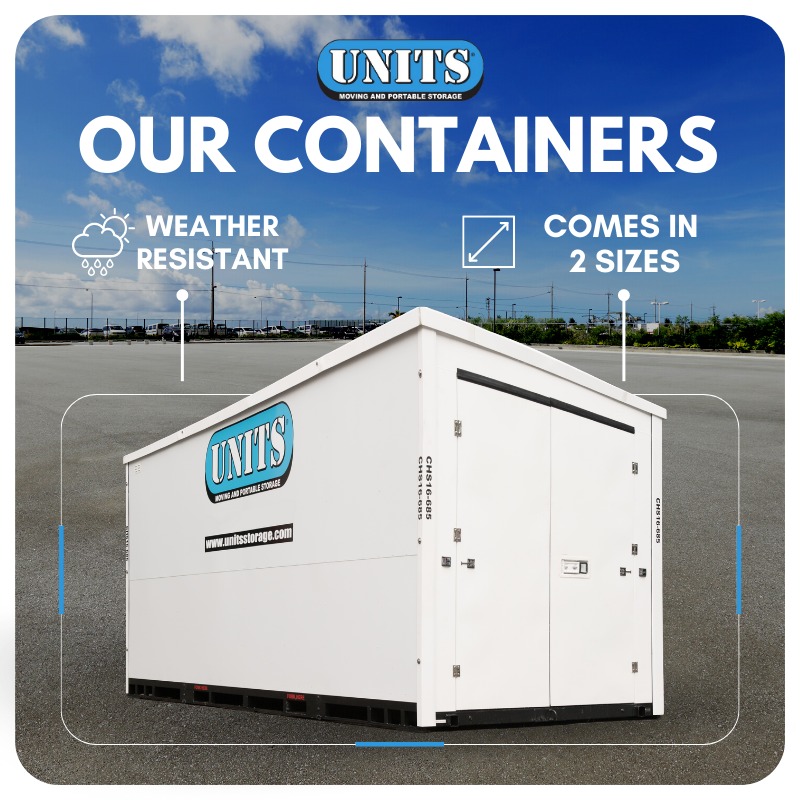 UNITS Moving and Portable Storage of Grand Rapids Facebook ad: Pack, Load, Move & Store!