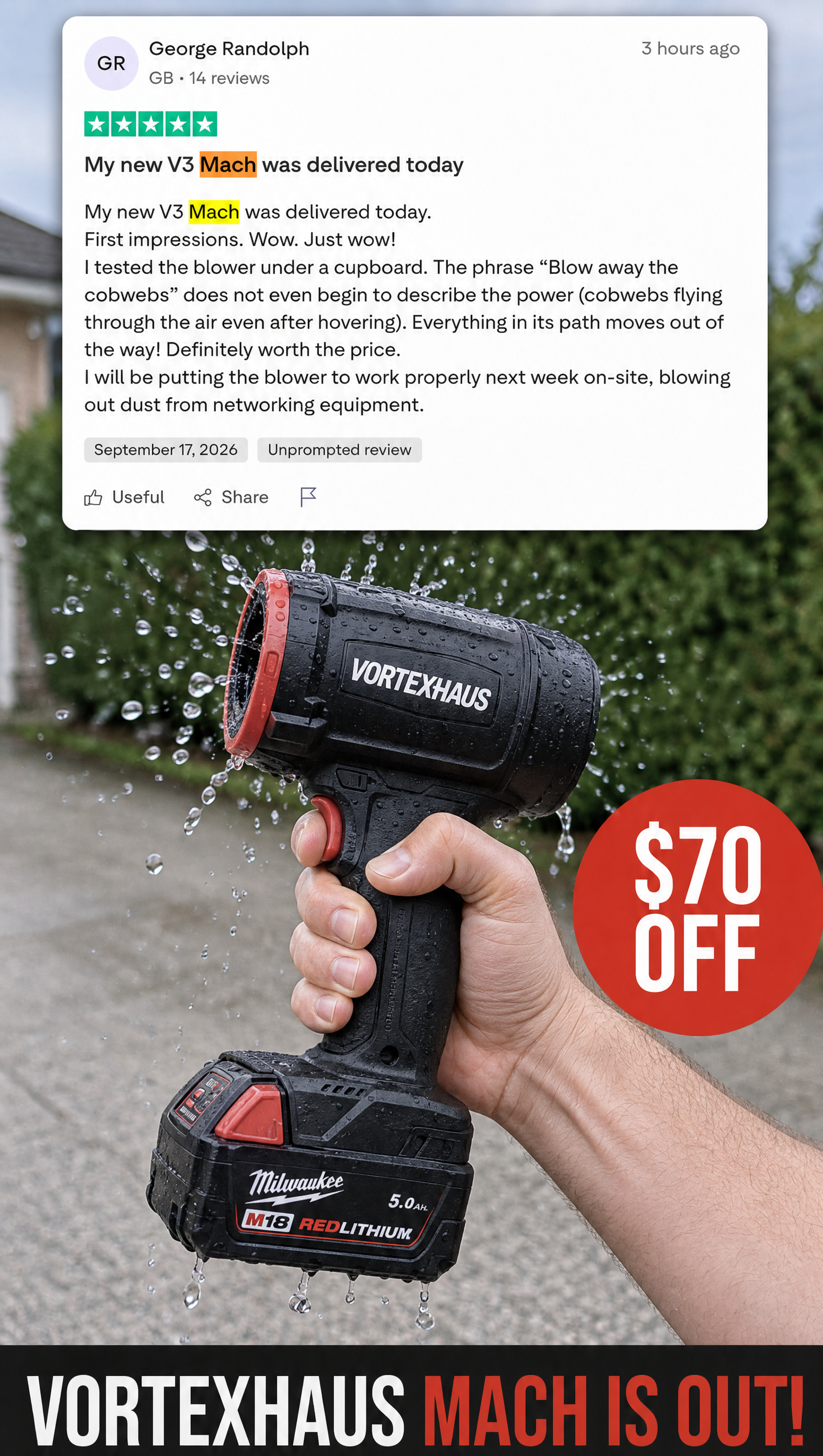 VortexHaus Facebook ad: The Upgrade You Asked For