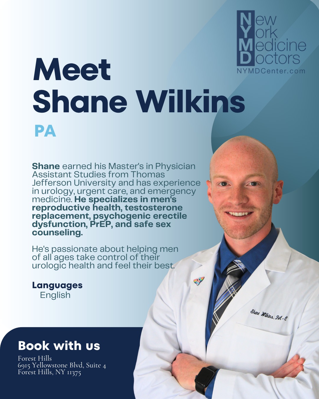 nymd_center Facebook ad: Meet Shane Wilkins, PA