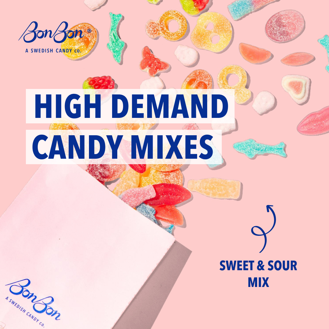 BonBon - A Swedish Candy Co. Facebook ad: Sour & Sweet, Swedish Candy