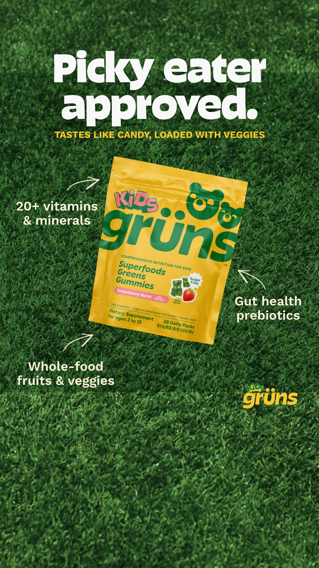 Grüns Kids Facebook ad