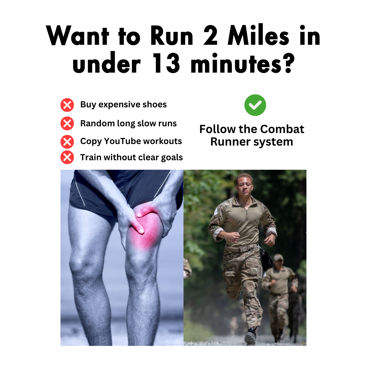 Hard to Kill Fitness Facebook ad: Combat Runner Bundle