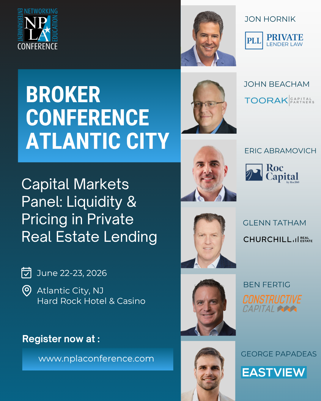 NPLA Conference Facebook ad: Real Estate Private Lending Conference