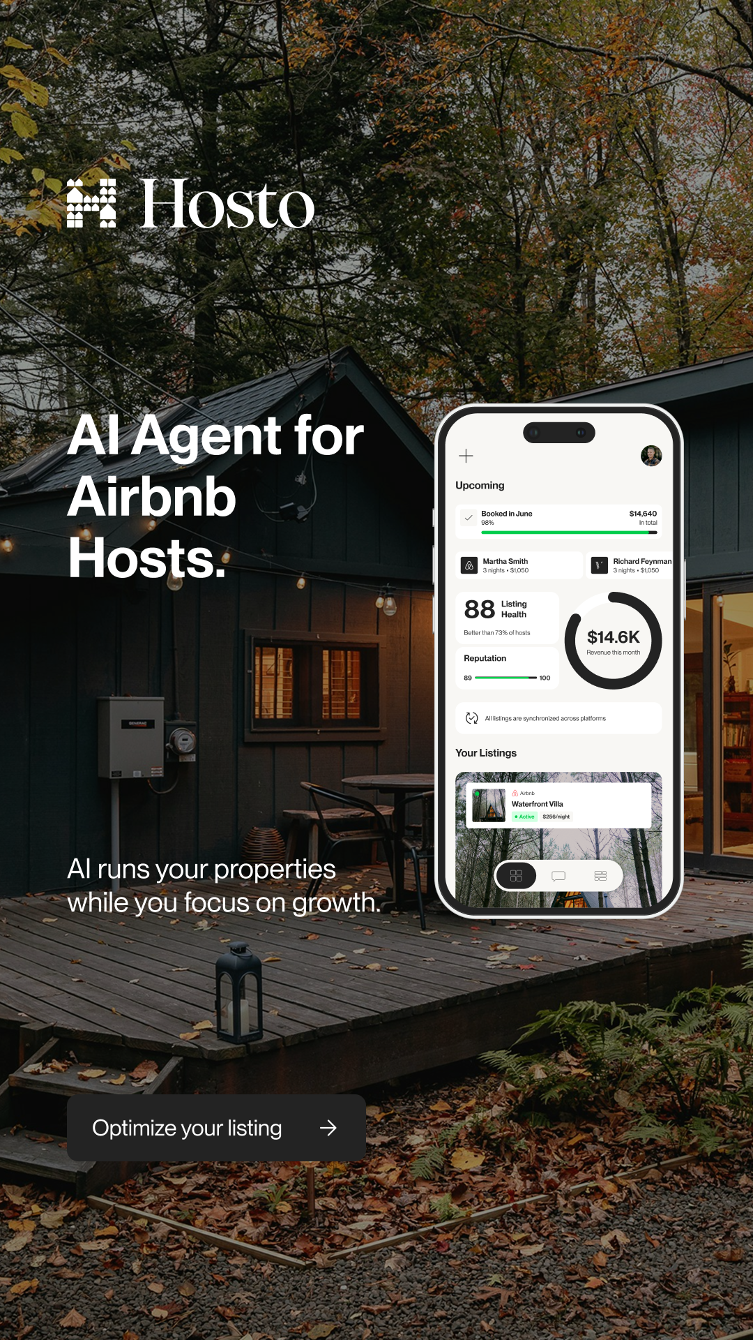 Hosto.ai Facebook ad