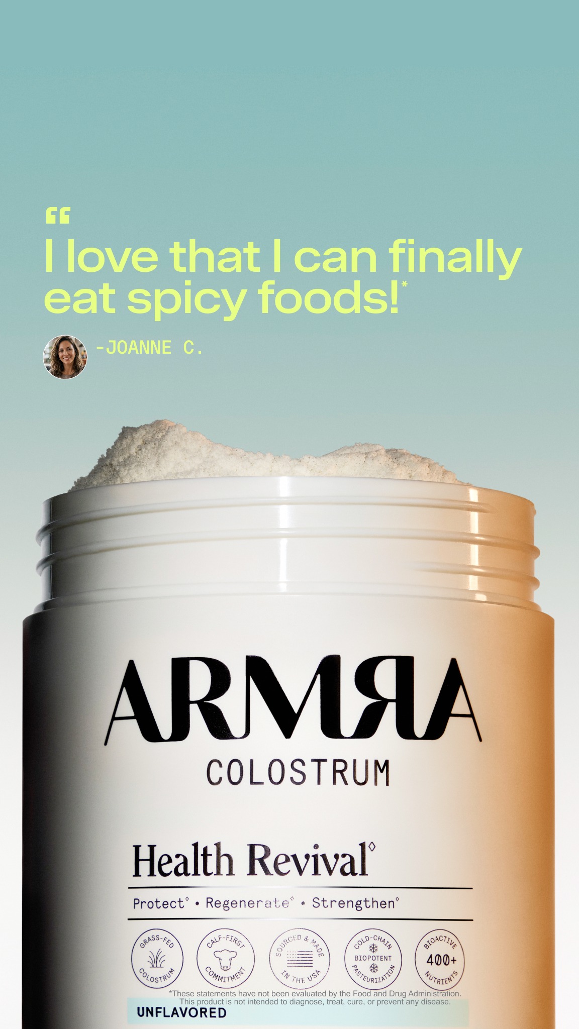 ARMRA Facebook ad