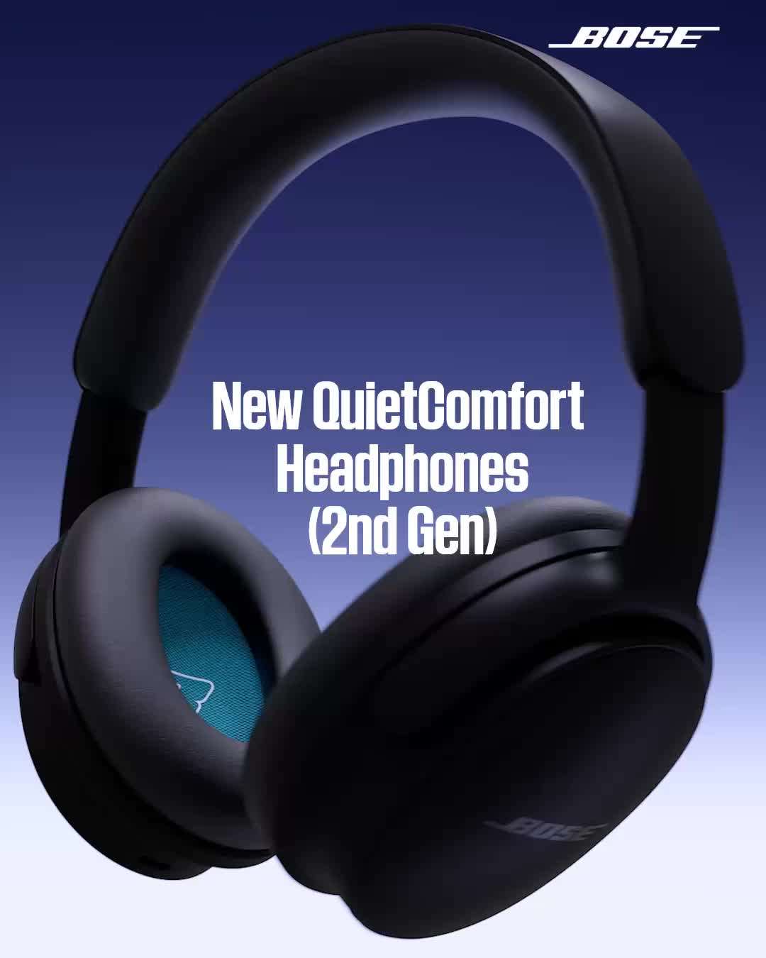 Bose Facebook ad: New QuietComfort Headphones (2nd Gen)