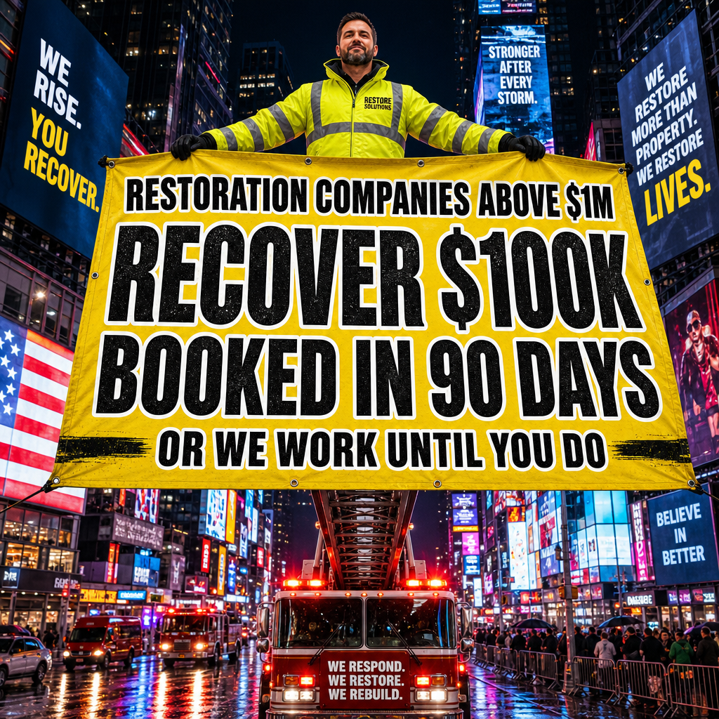 Clean Up Growth Facebook ad: Restoration Companies Reactivate $100k in Jobs