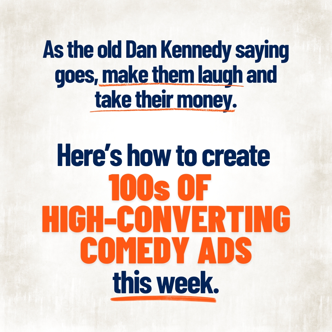 White Label Comedy - Creative, Social Media and Marketing Agency Facebook ad: Create 100s of Winning Comedy Ads A Week