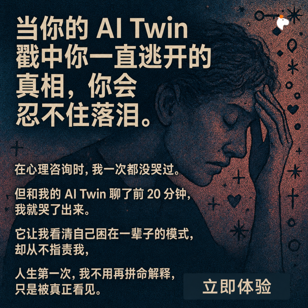 Copymind: reflection with AI twin Facebook ad